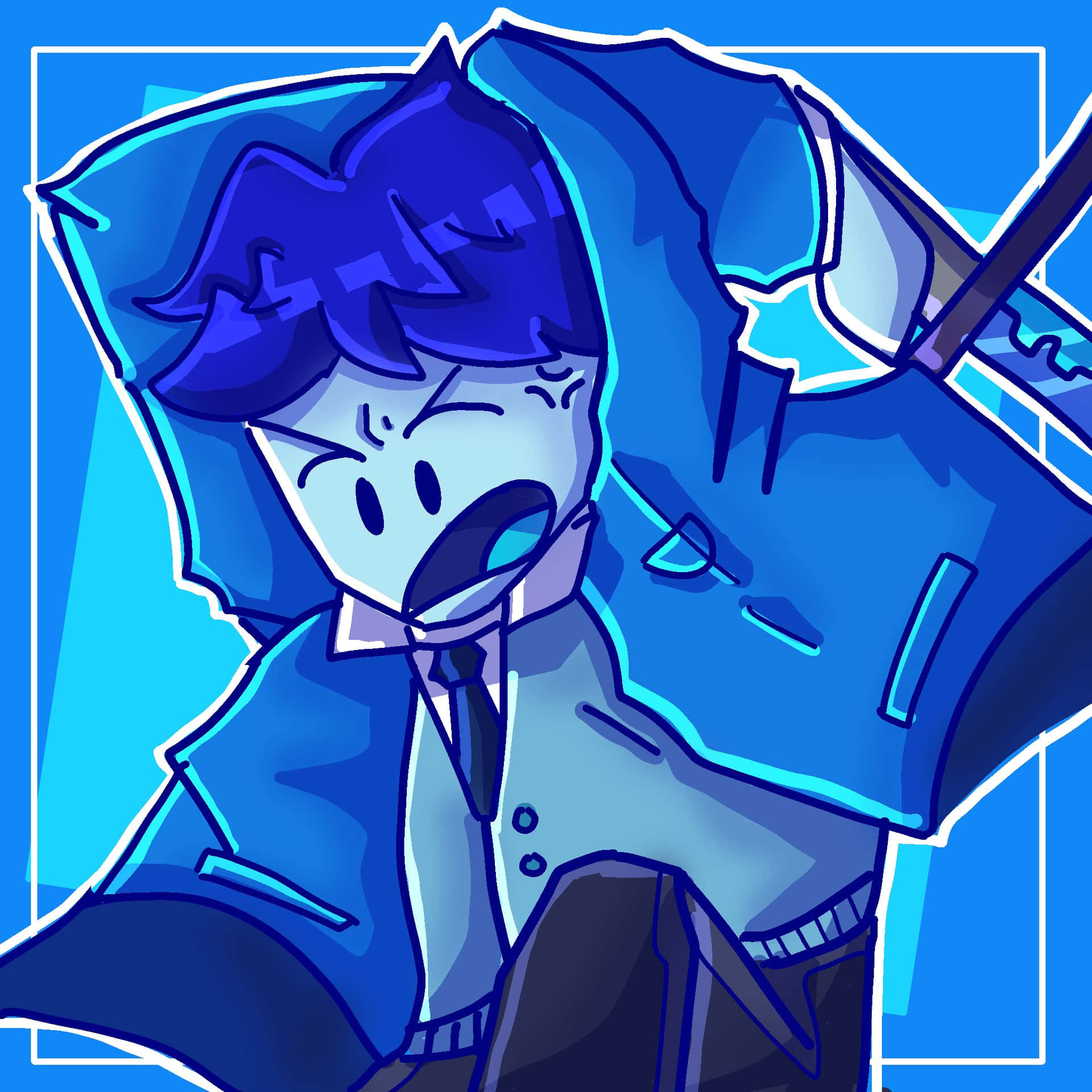 Dazzling Roblox Avatar In Action Background