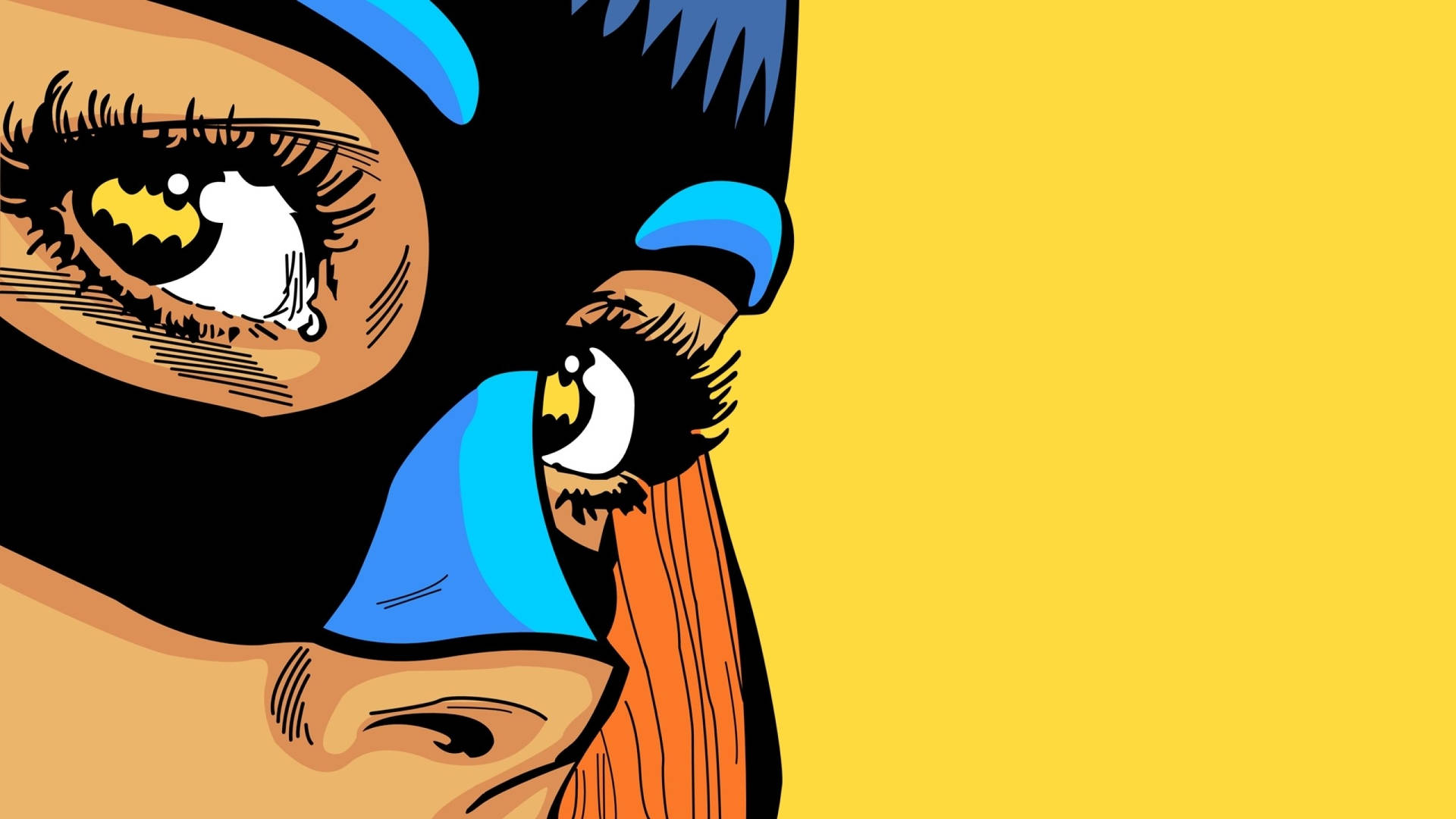 Dc Comics Batgirl Superhero Pop Art Background