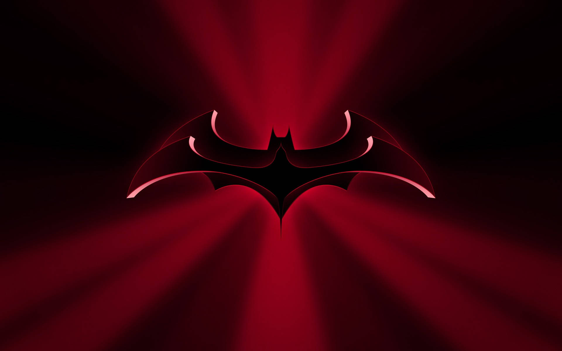 Dc Comics Batman Logo In Red Background