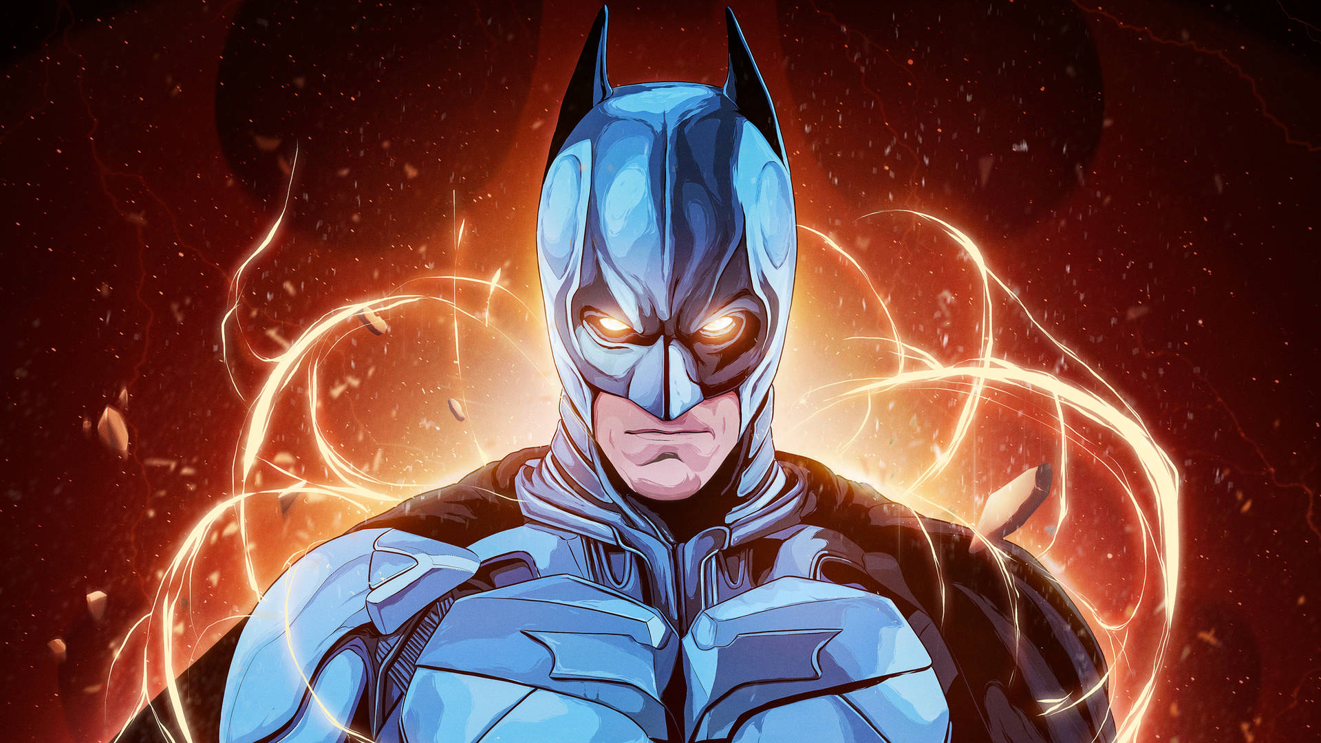 Dc Comics Blazing Batman Background