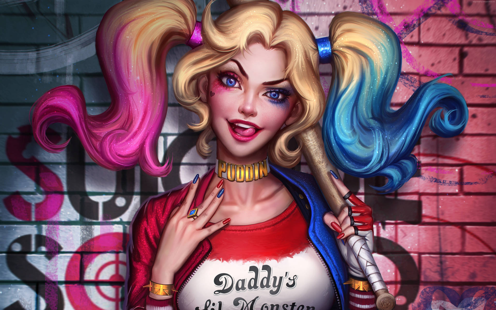 Dc Comics Harley Quinn Art Background