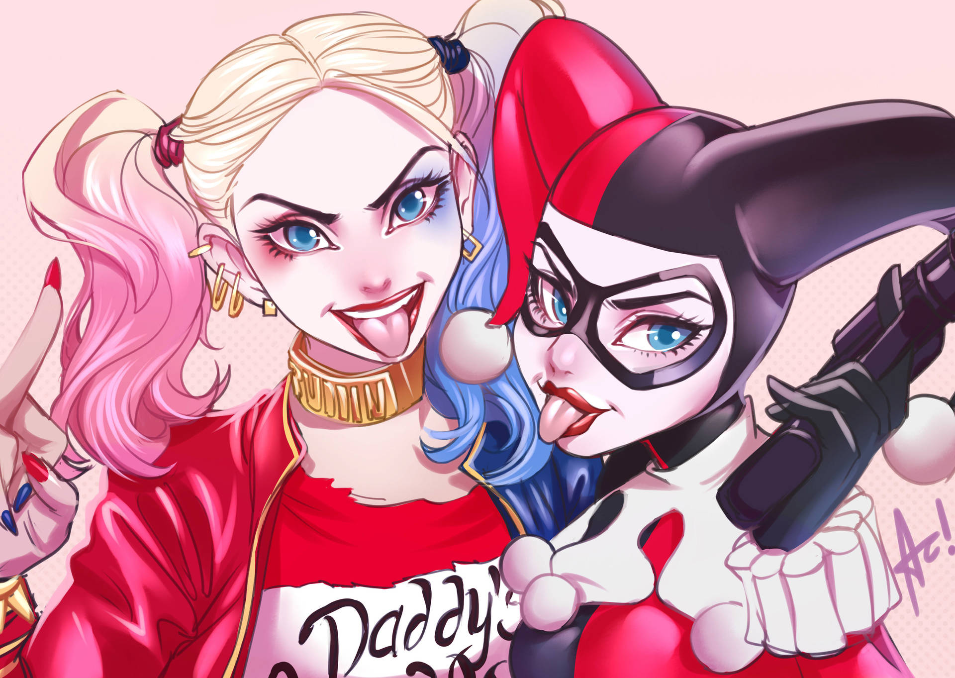 Dc Comics Harley Quinn Duality Background