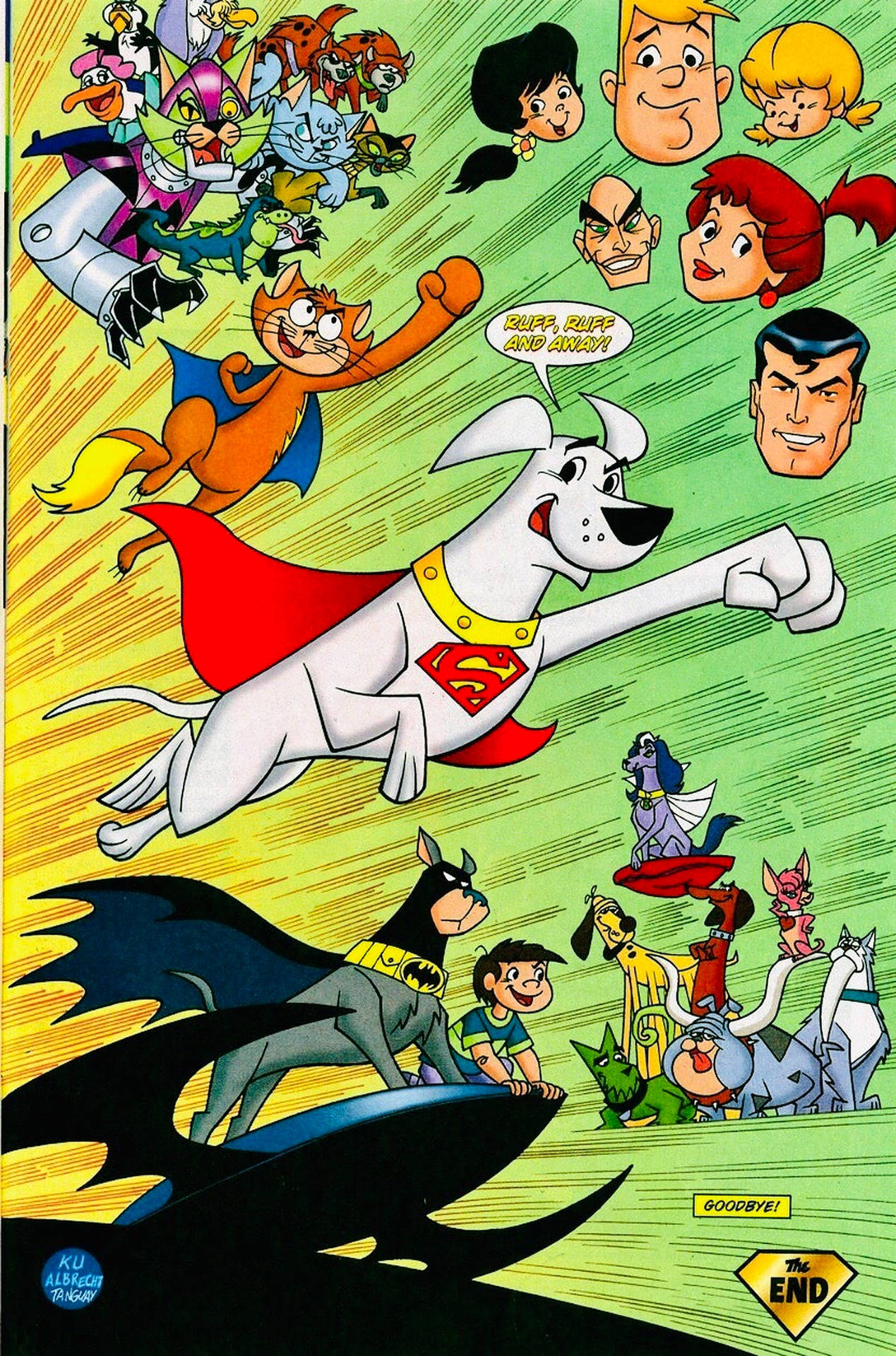 Dc League Of Super Pets Comic Art Background