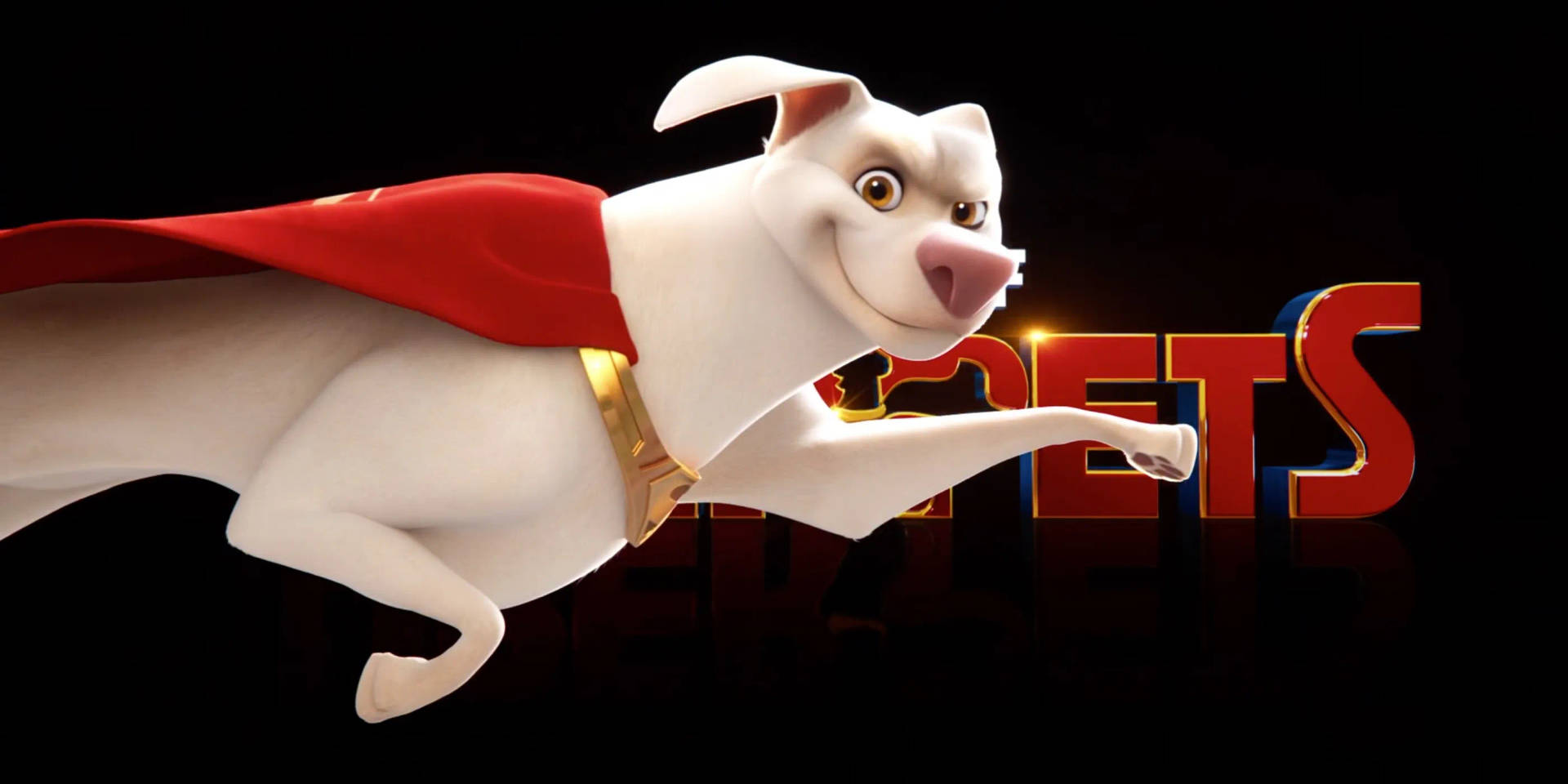 Dc League Of Super Pets Krypto With Cape Background