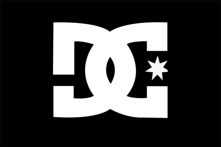 Dc Shoes Logo On A Black Background Background