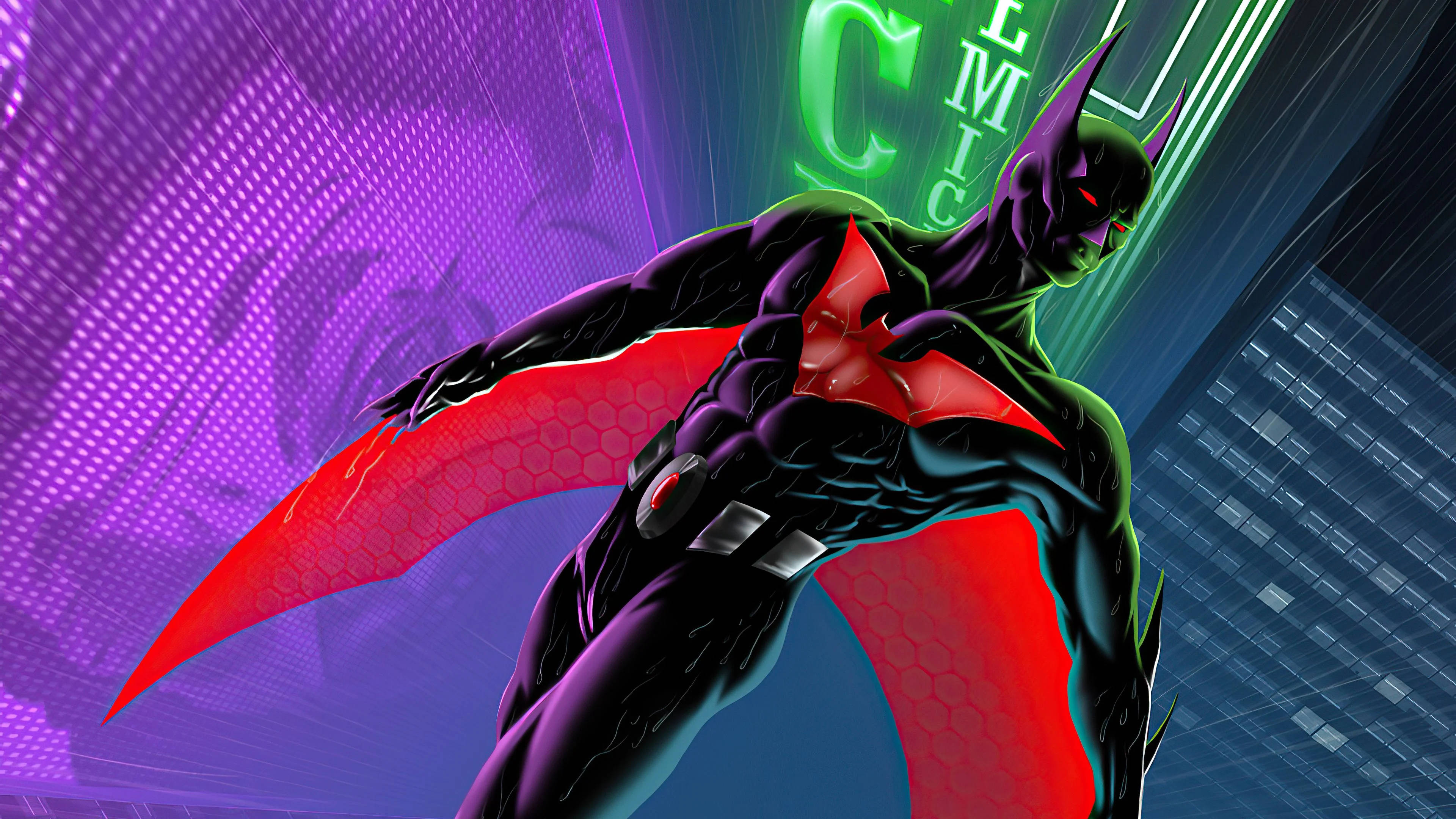 Dc Superhero Batman Beyond Art Background