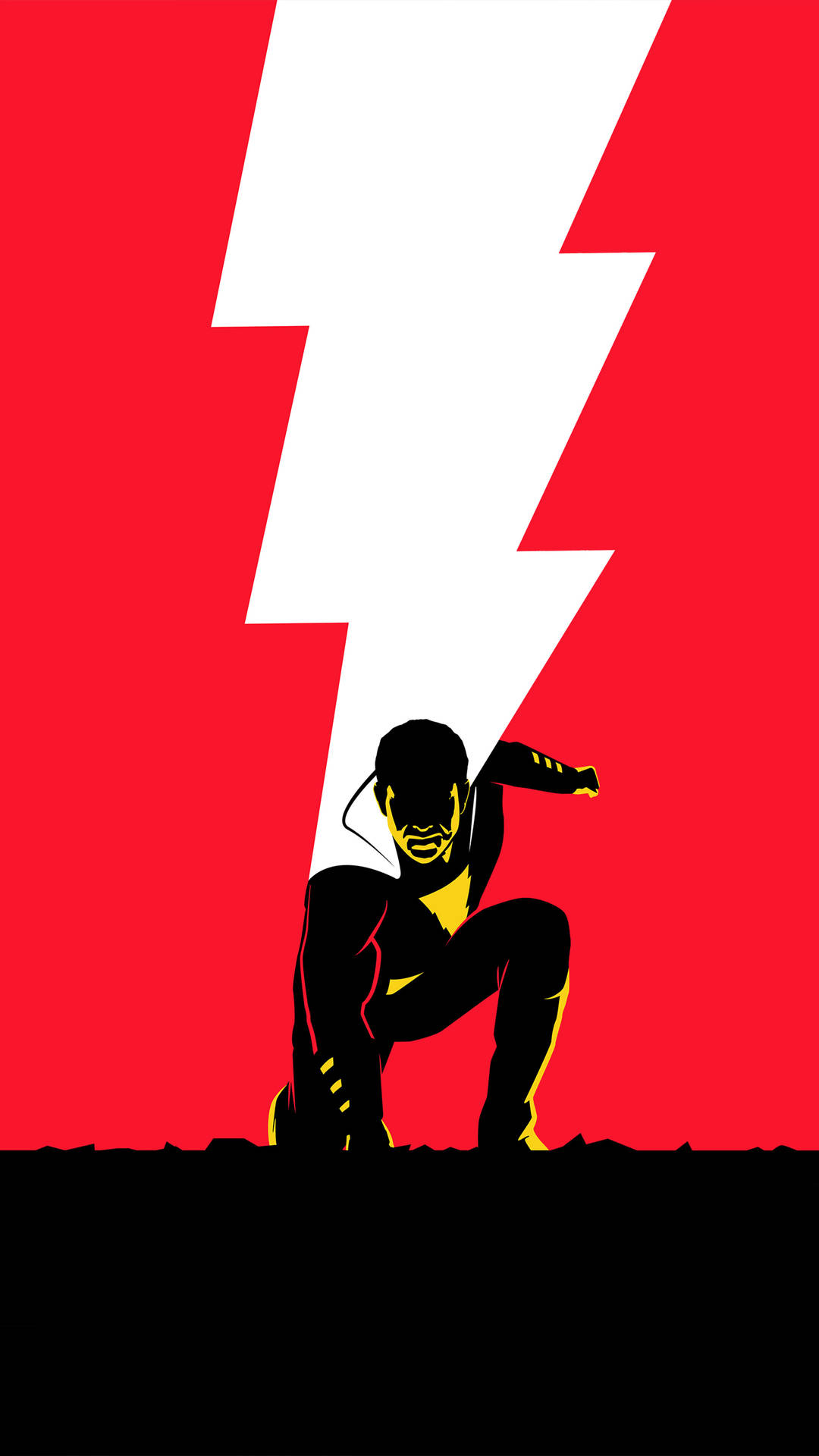 Dc Superhero Shazam Vector Art Background