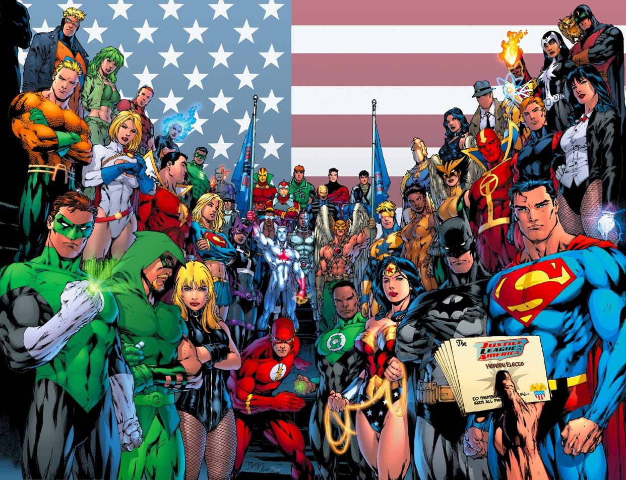 Dc Superheroes Of America Background