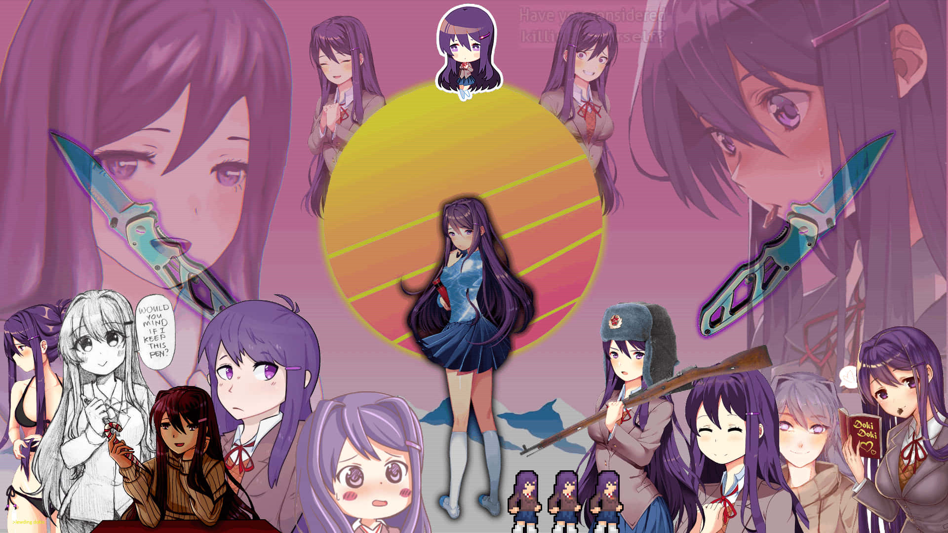 Ddlc Aesthetic Ultimate Yuri Hd Background