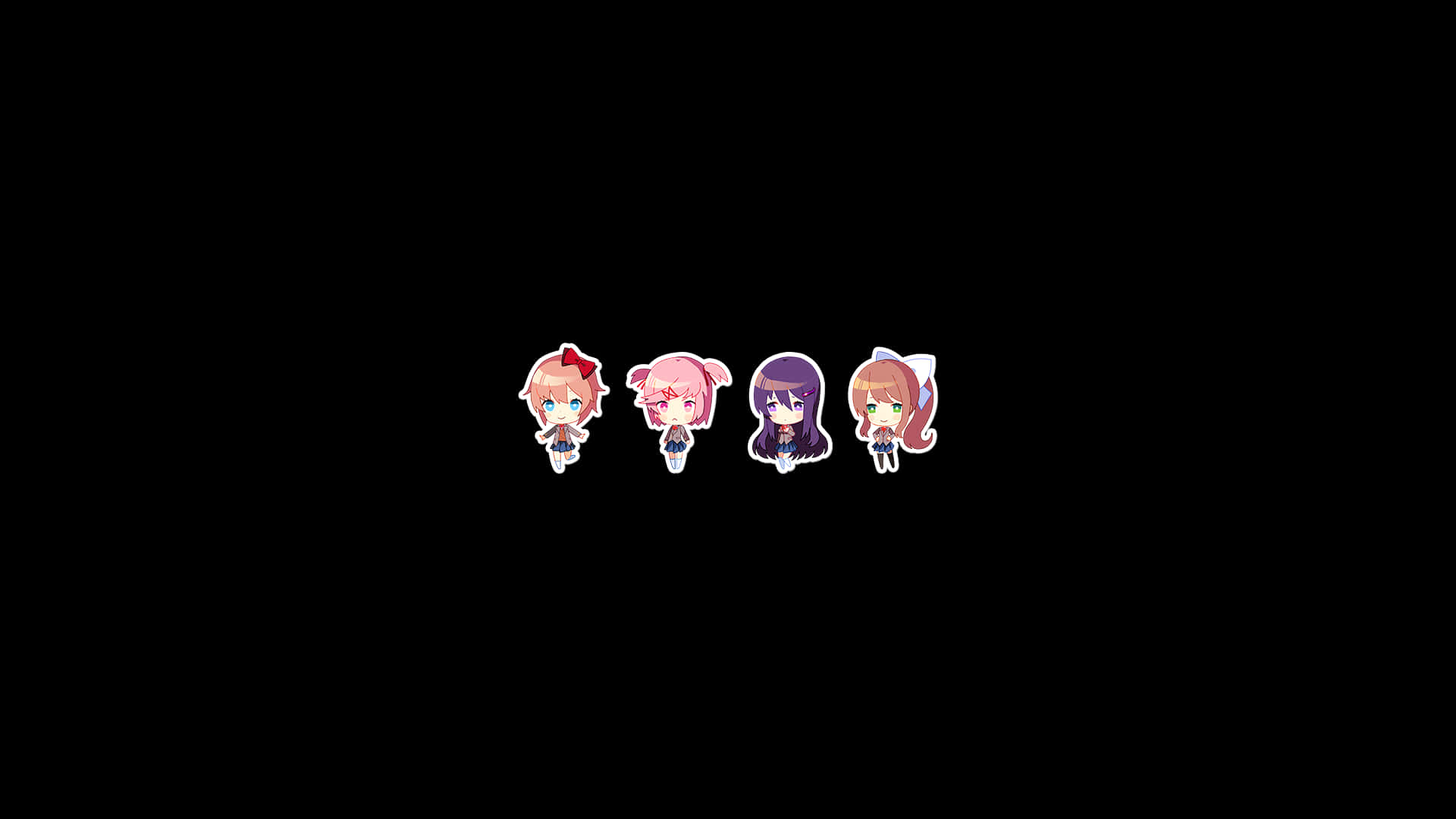 Ddlc Girls Miniature Young Version Background