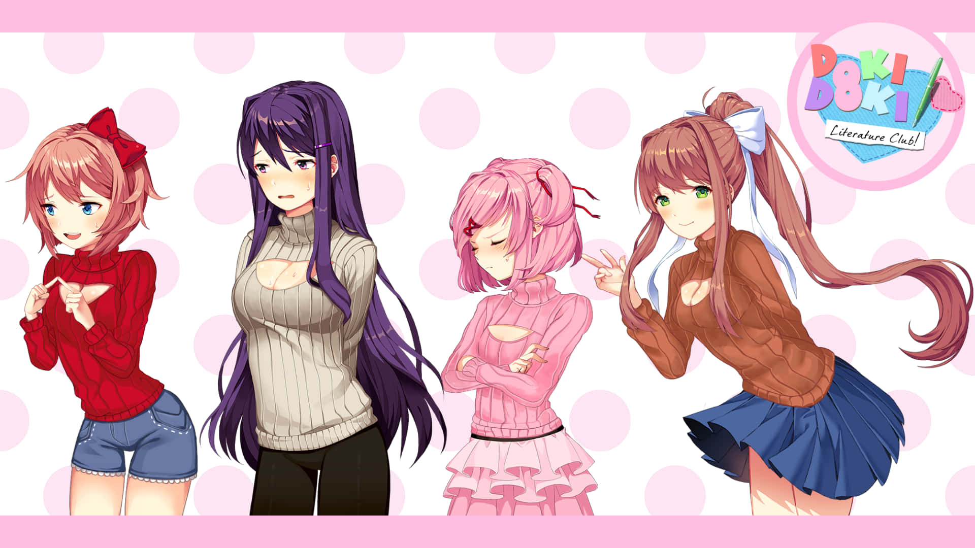 Ddlc Kawaii Anime Girls Desktop