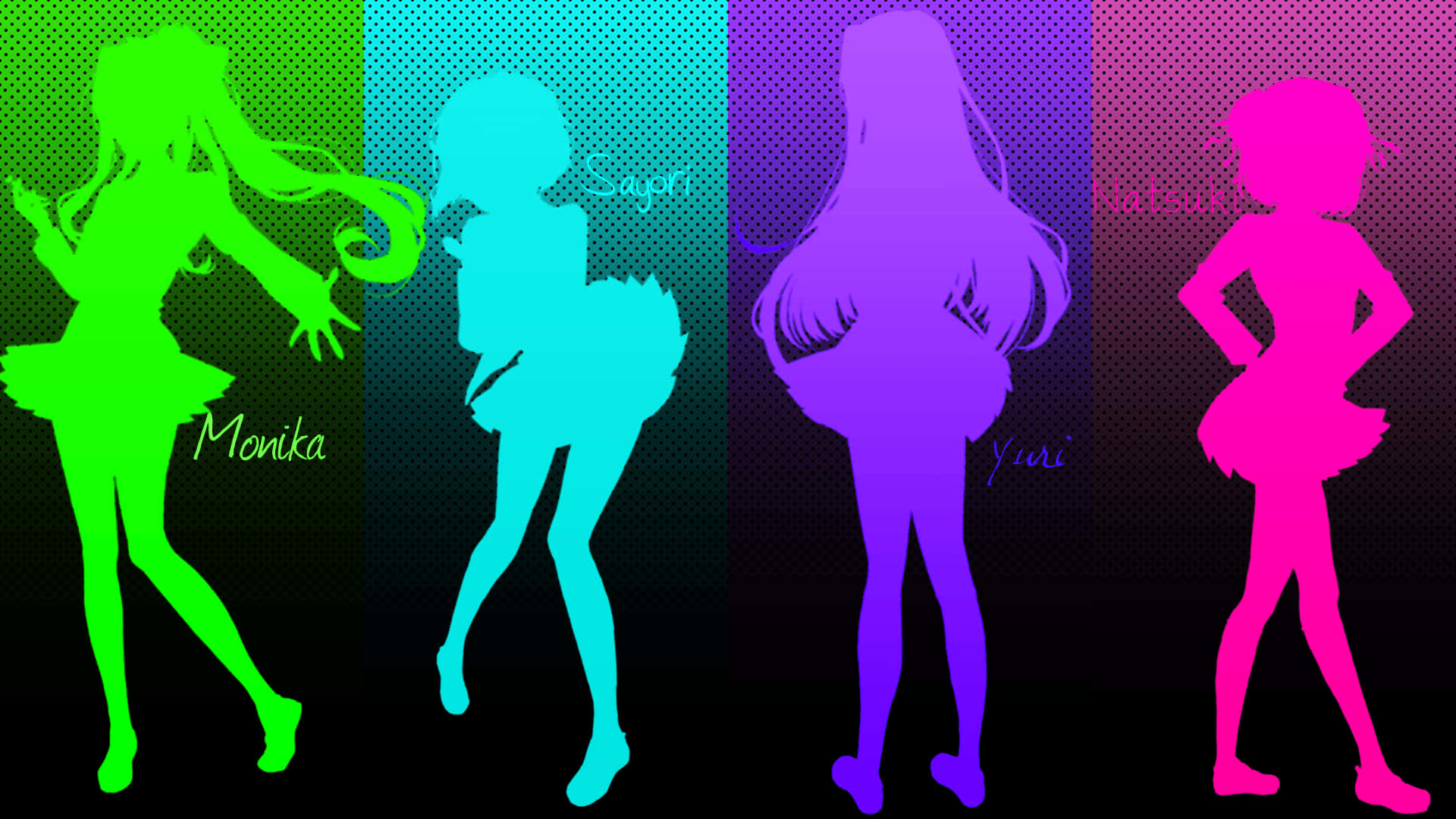 Ddlc Shaddow Cut Outs Fanart Background