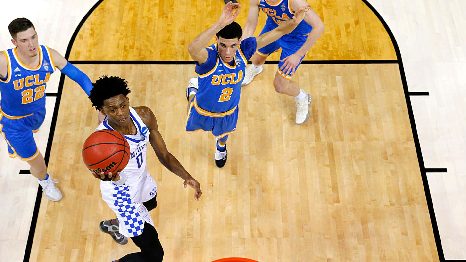 De'aaron Fox Kentucky Wildcats Layup Background