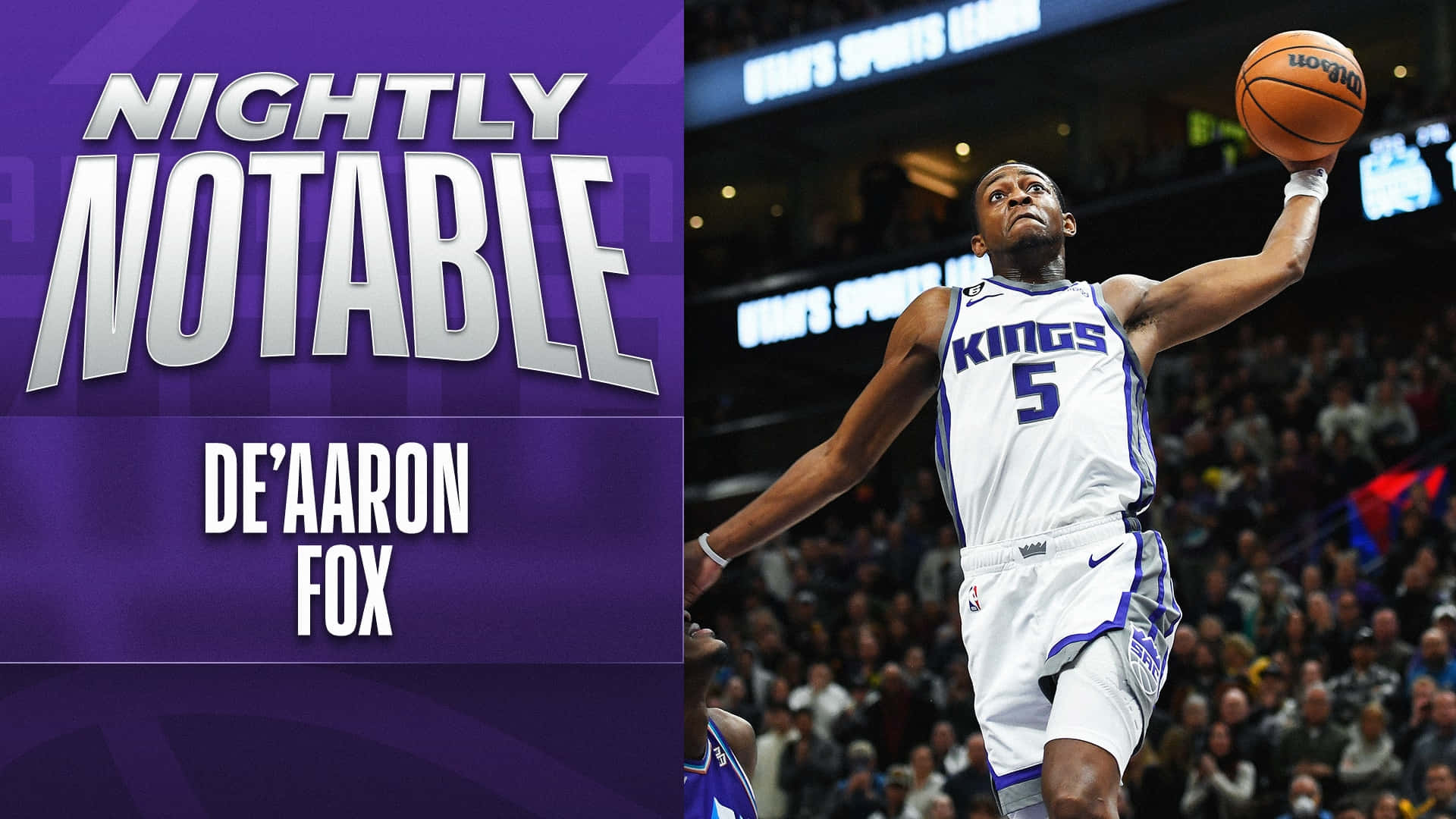 De'aaron Fox Nightly Notable Background