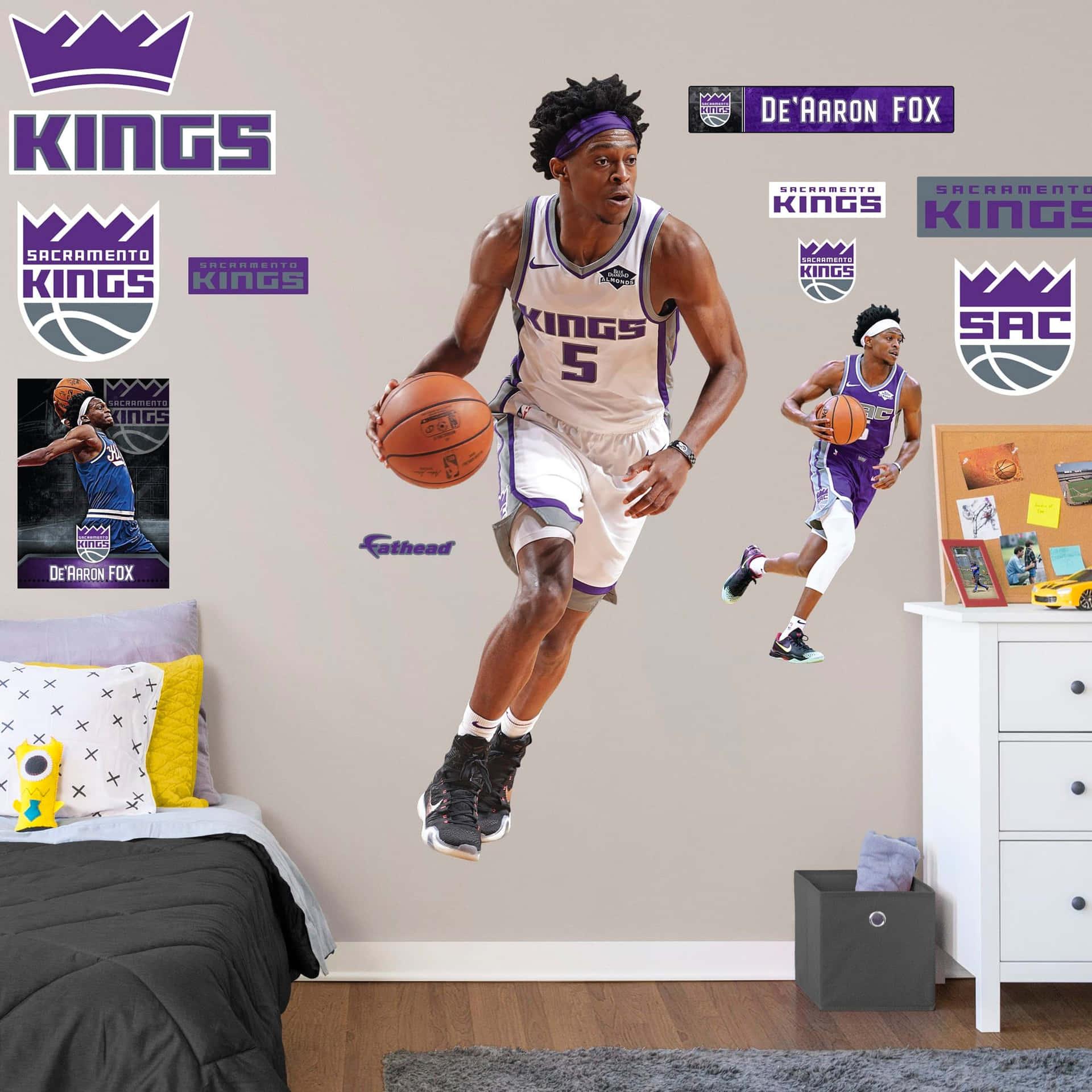 De'aaron Fox Room Poster Setup
