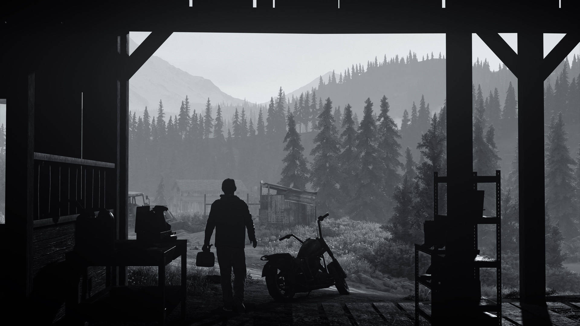Deacon Silhouette Days Gone Background