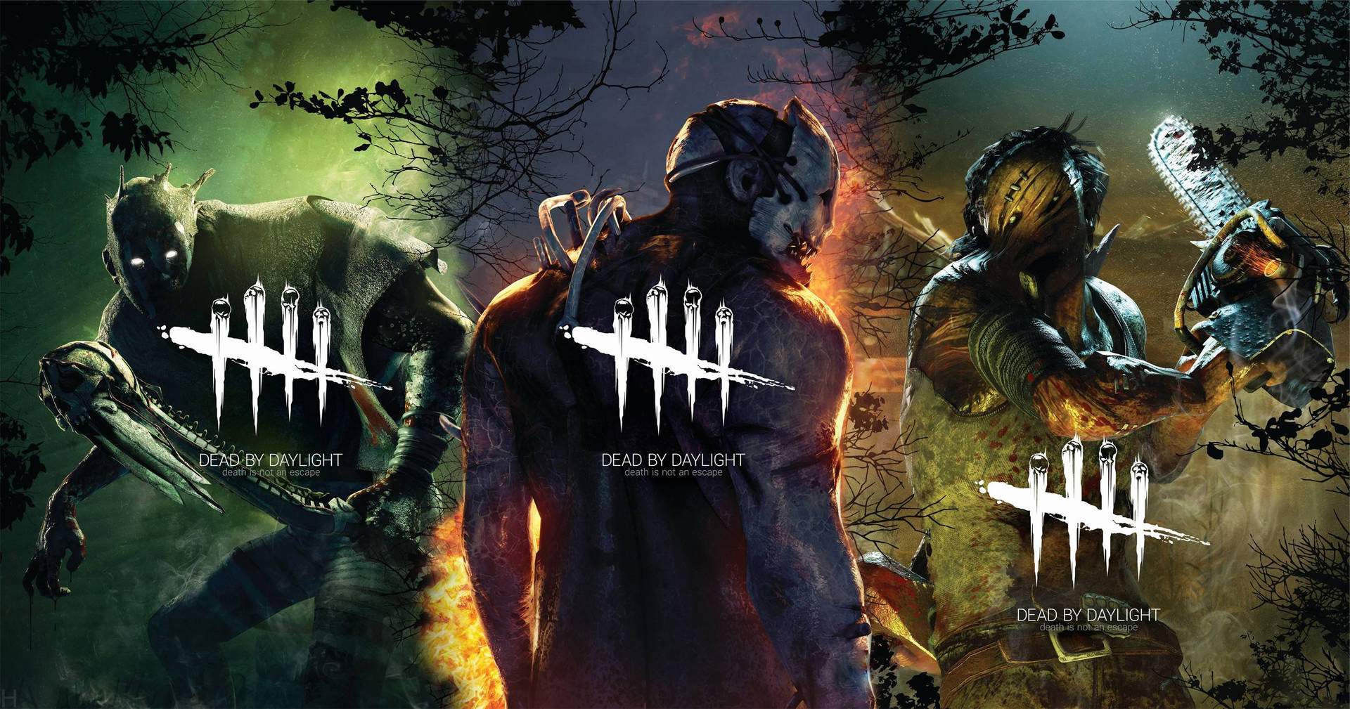 Dead By Daylight Killers Colorful Background