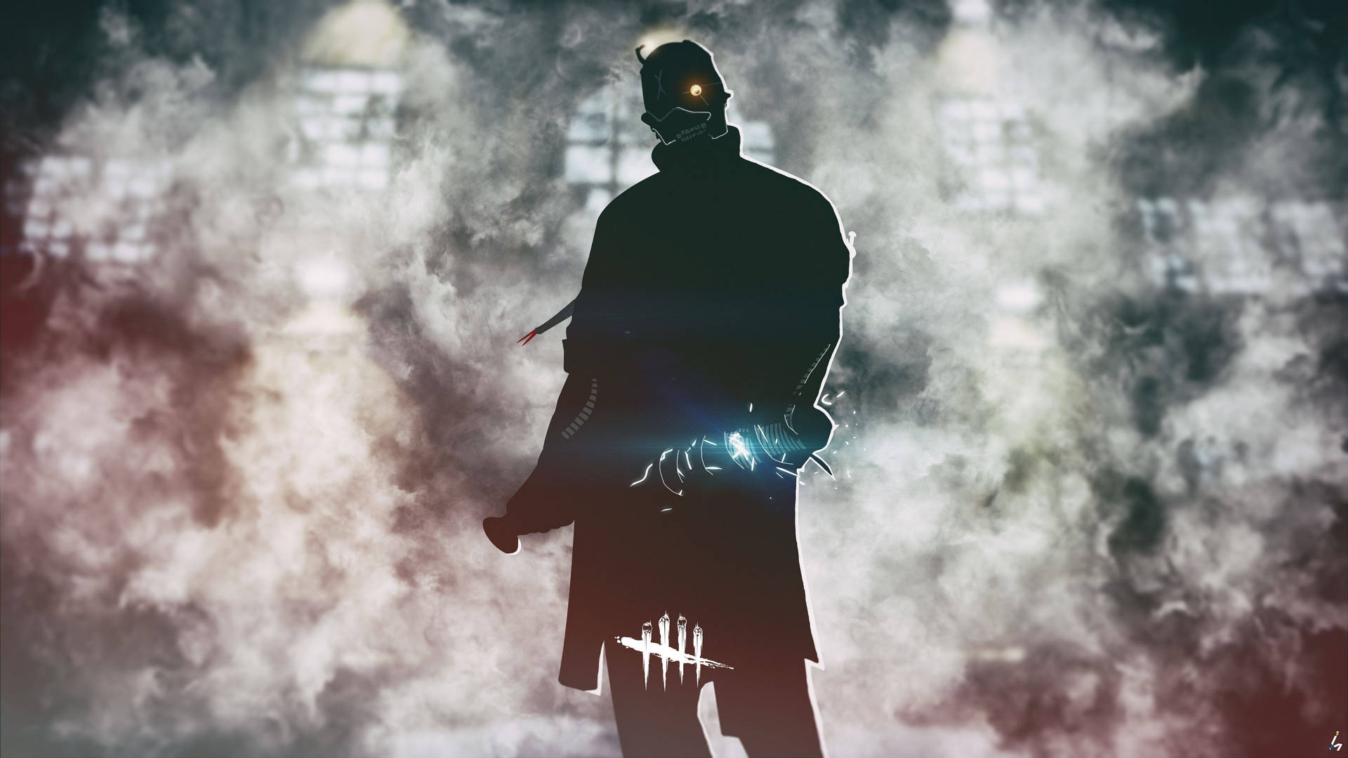 Dead By Daylight The Doctor Silhouette Smoke Background