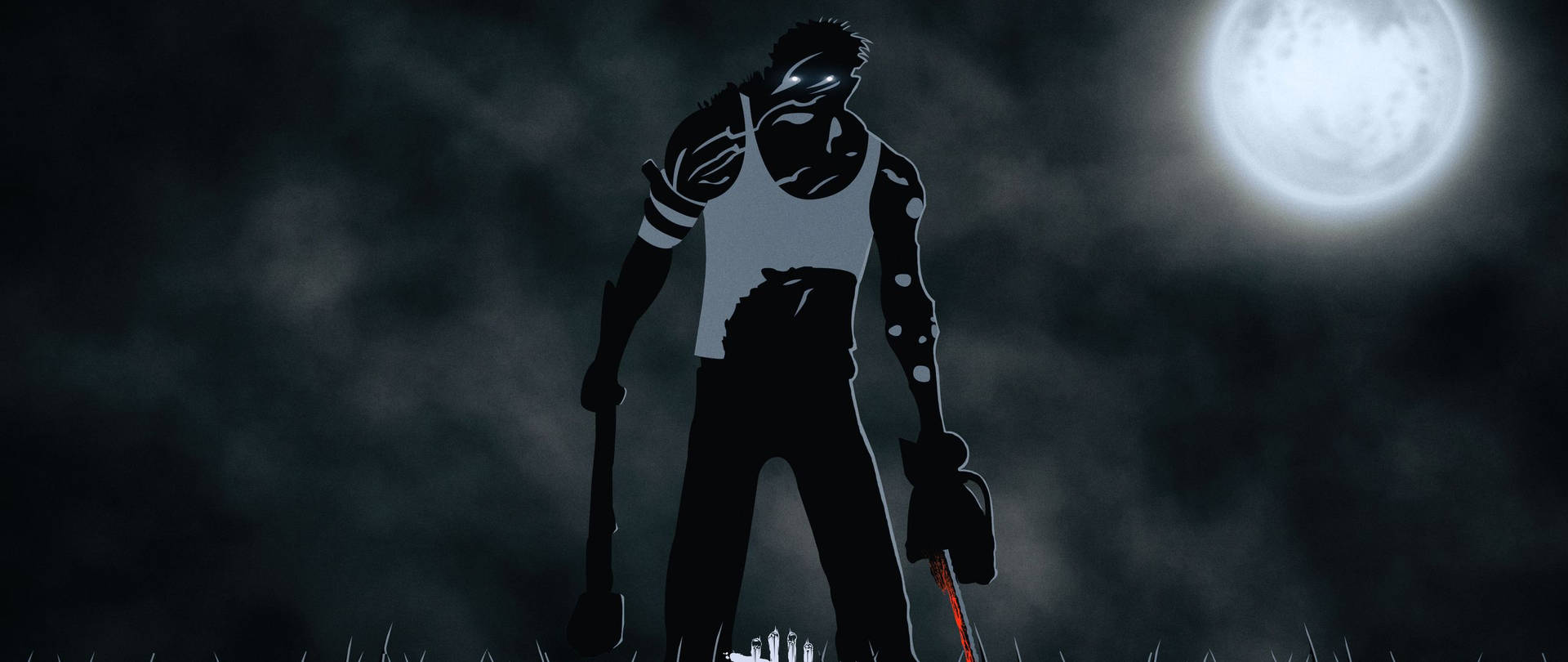 Dead By Daylight The Hillbilly Moon Silhouette Background