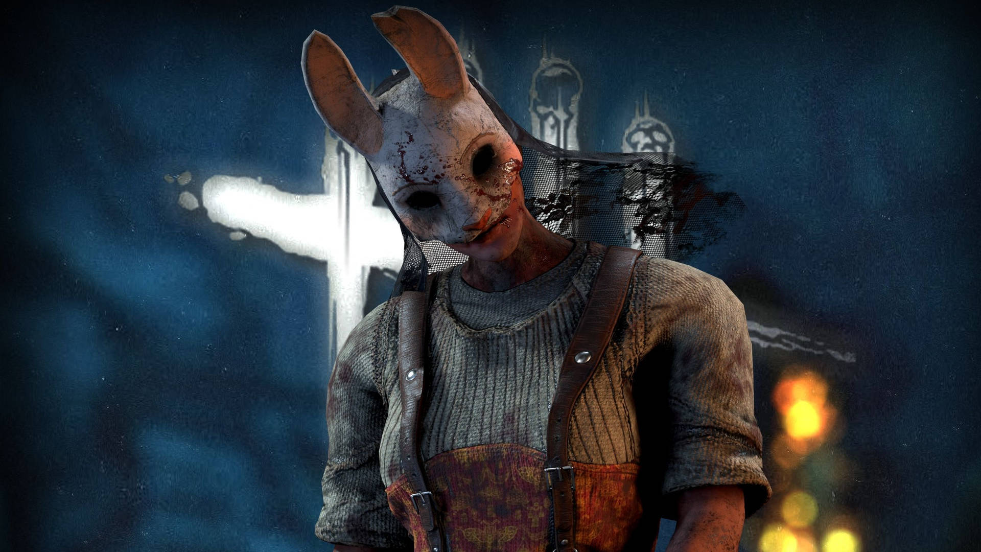 Dead By Daylight The Huntress On Logo Background