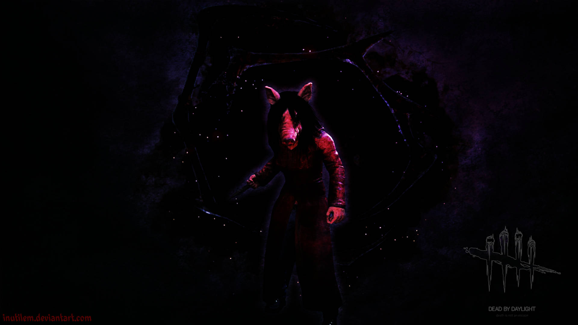 Dead By Daylight The Pig Dark Themed Background