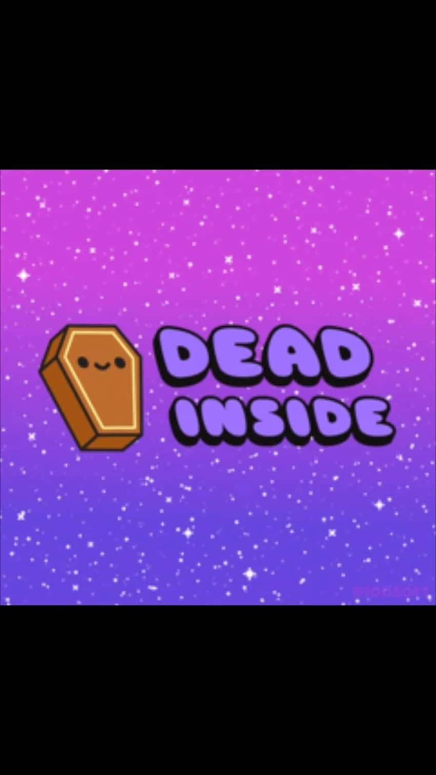 Dead Inside - A Purple Background With The Words Dead Inside Background