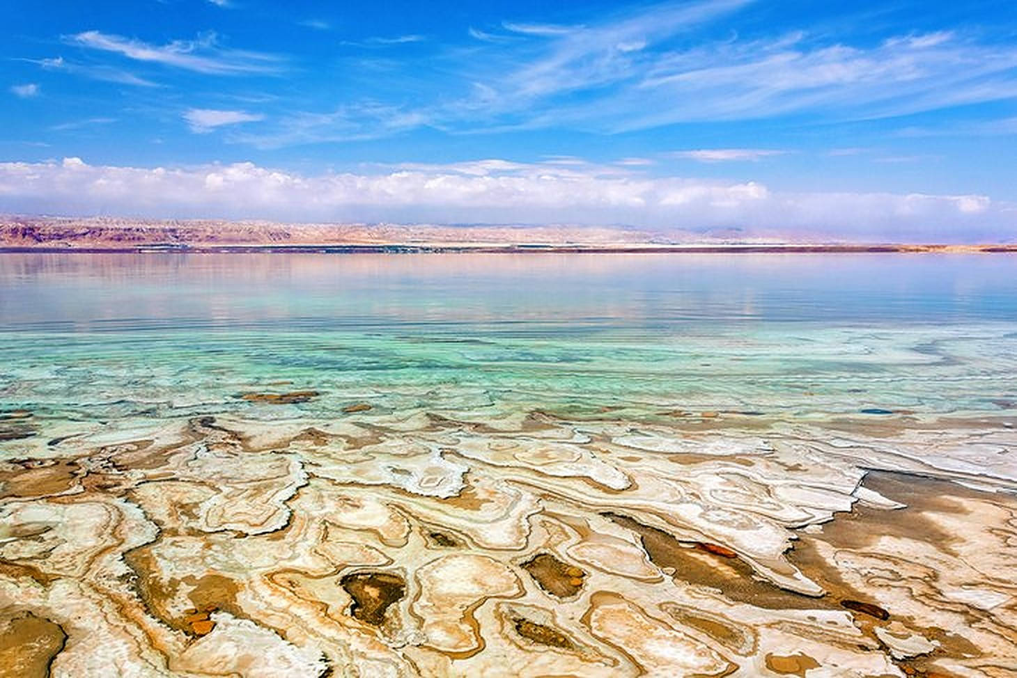 Dead Sea In Jordan Background