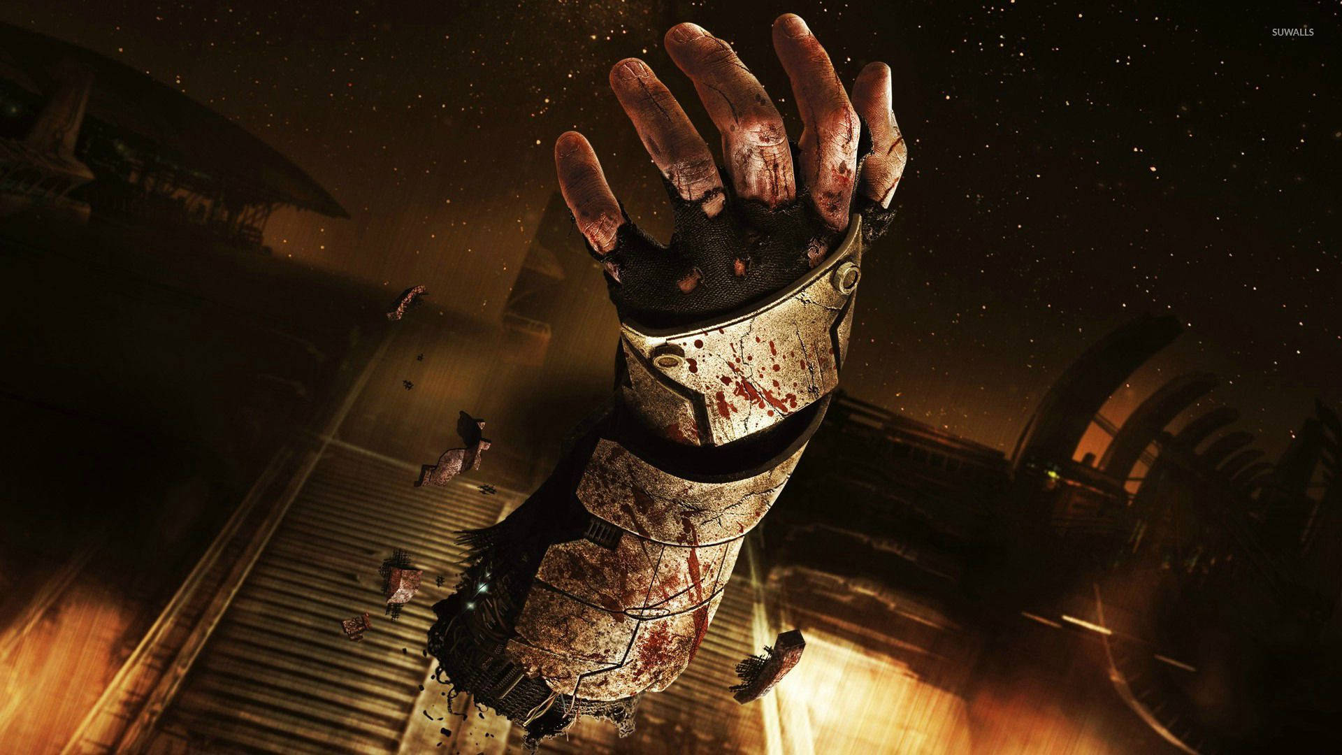 Dead Space Bloody Arm Cut Background