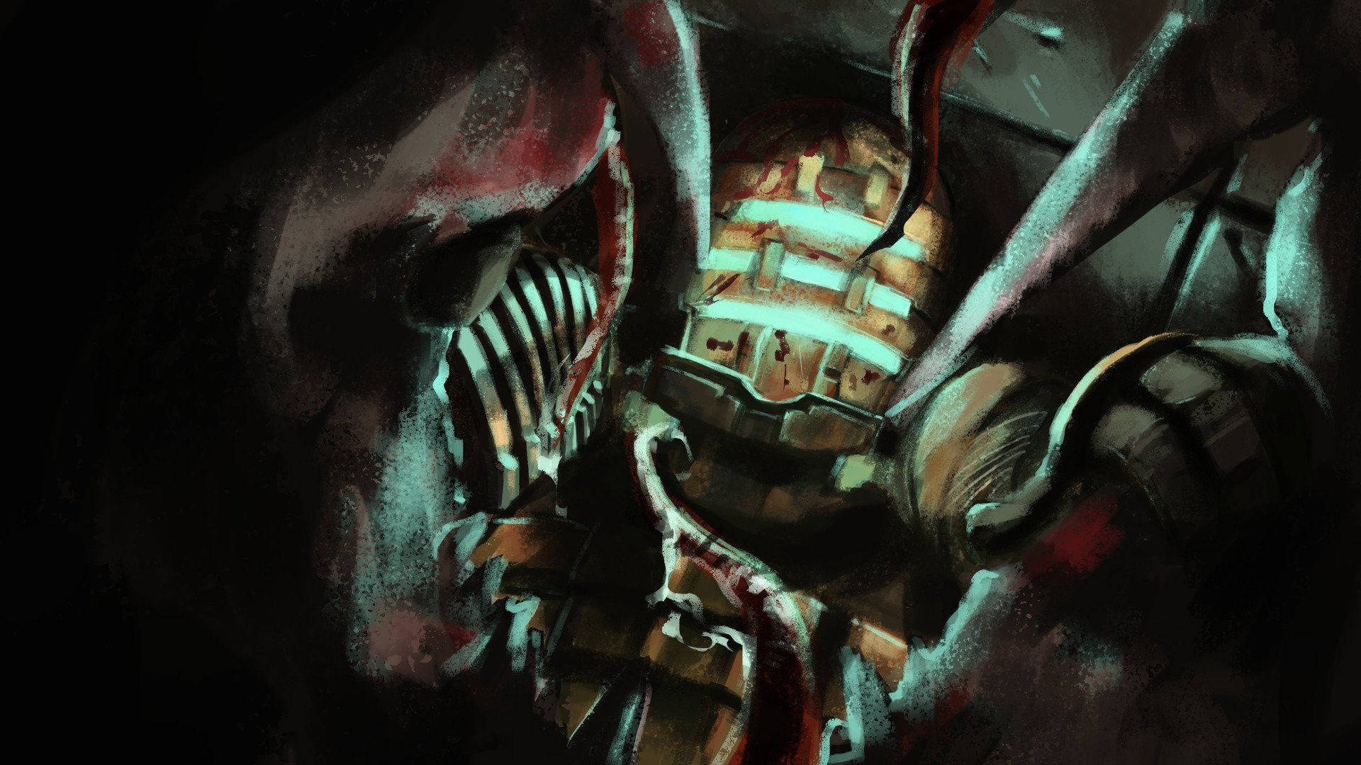 Dead Space Necromorph Attack Background