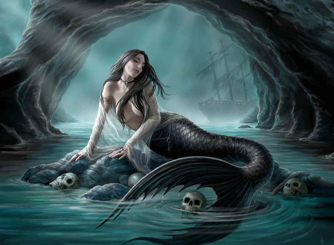 Deadly Real Mermaid Background