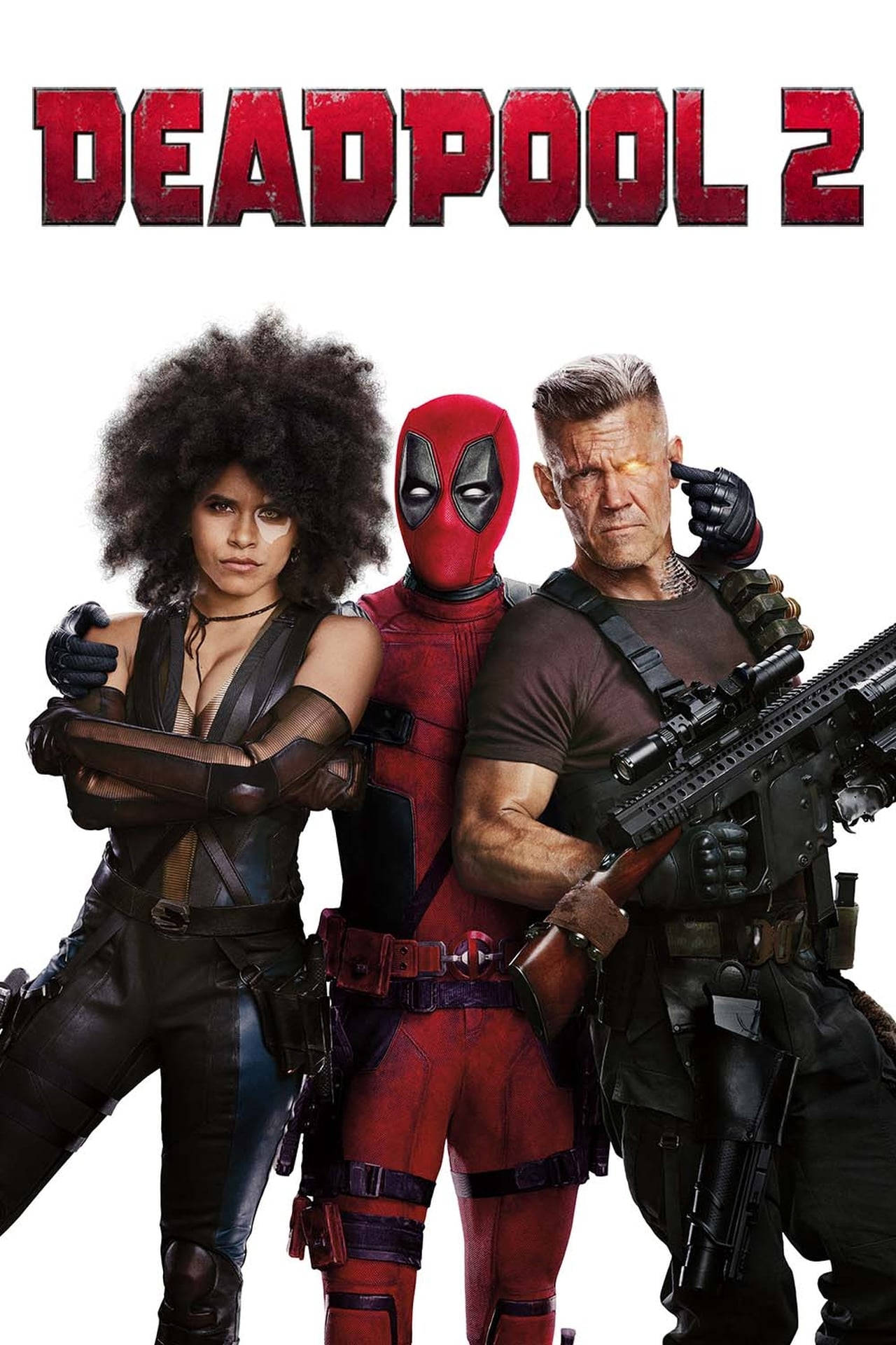 Deadpool 2 Movie With Domino And Cable Background