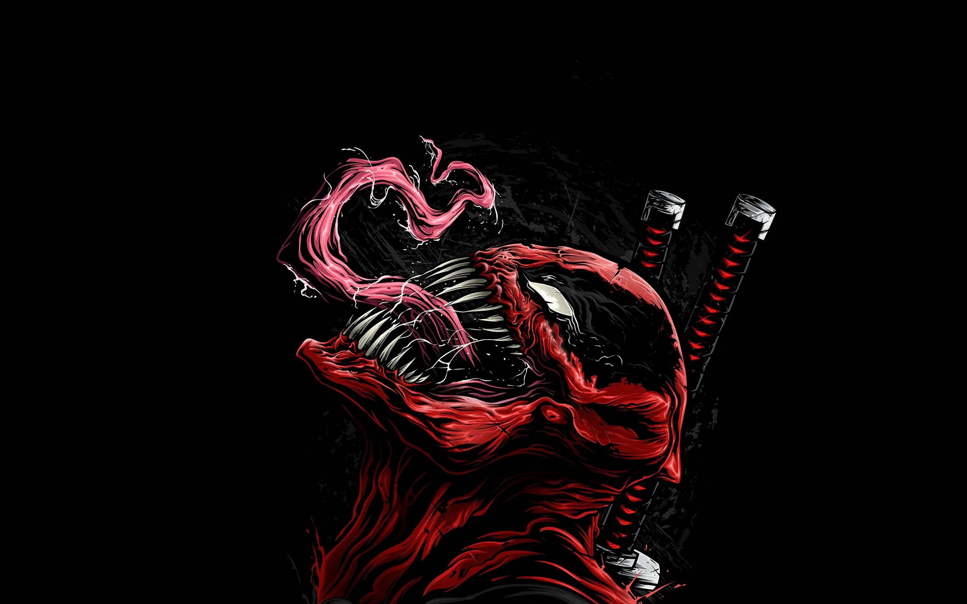 Deadpool As Venompool Background