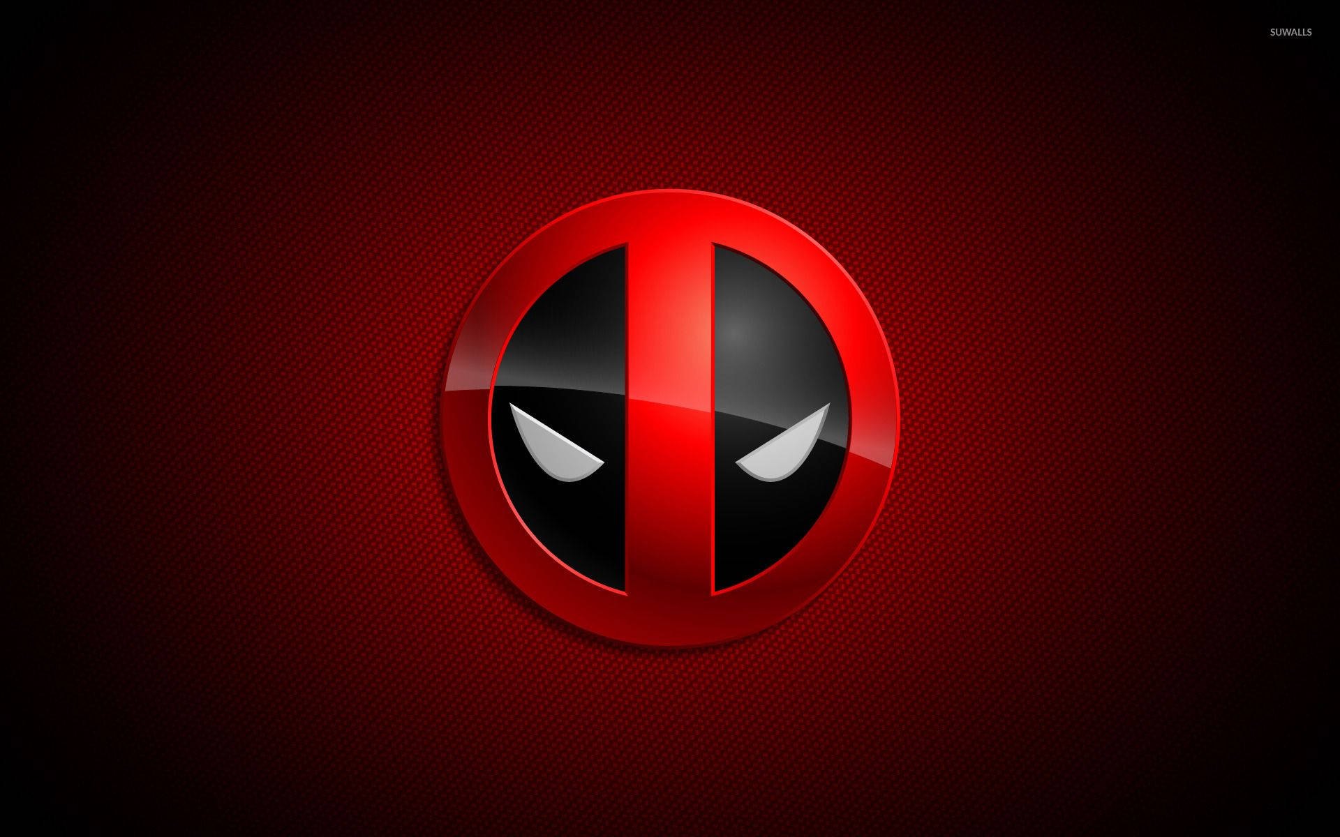 Deadpool Black And Red Icon Background