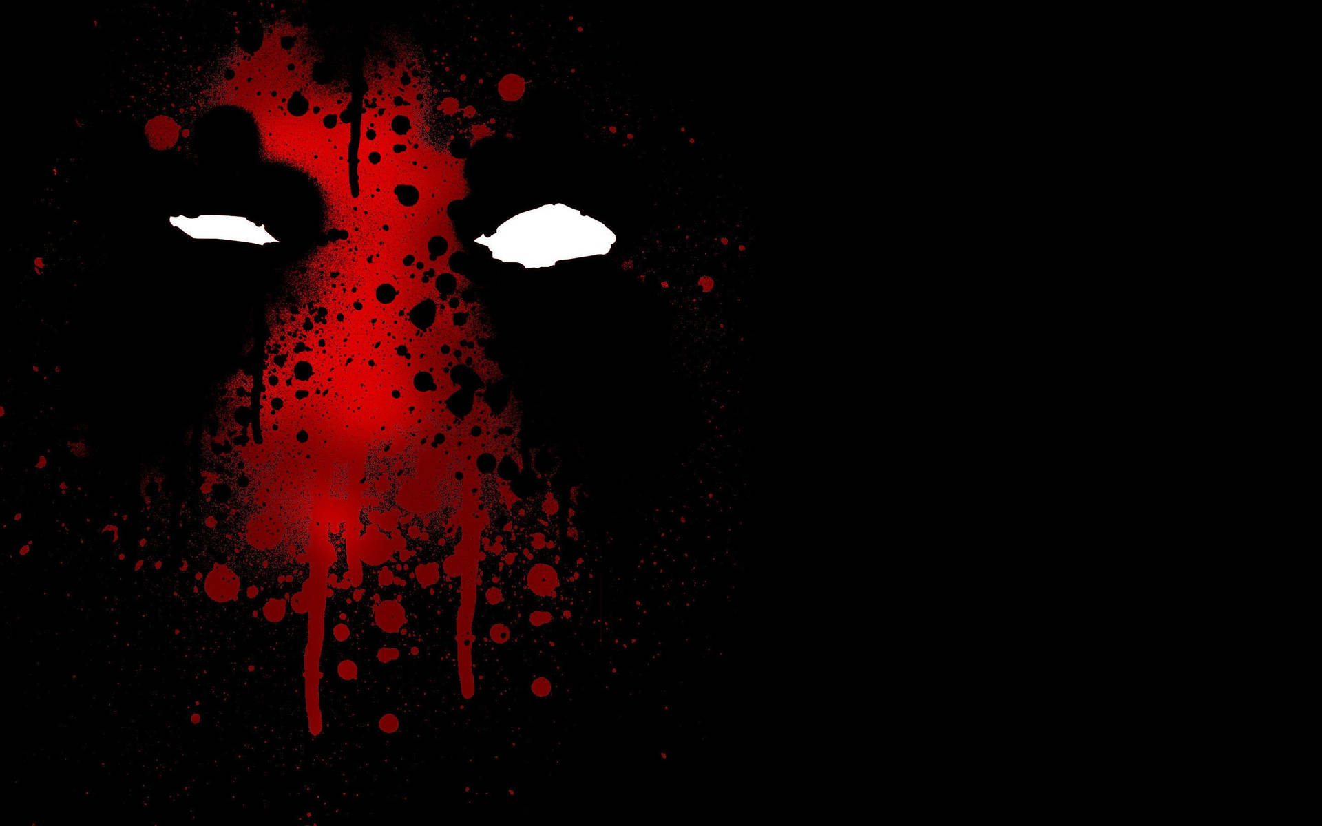 Deadpool In Red Spray Paint Texture Background