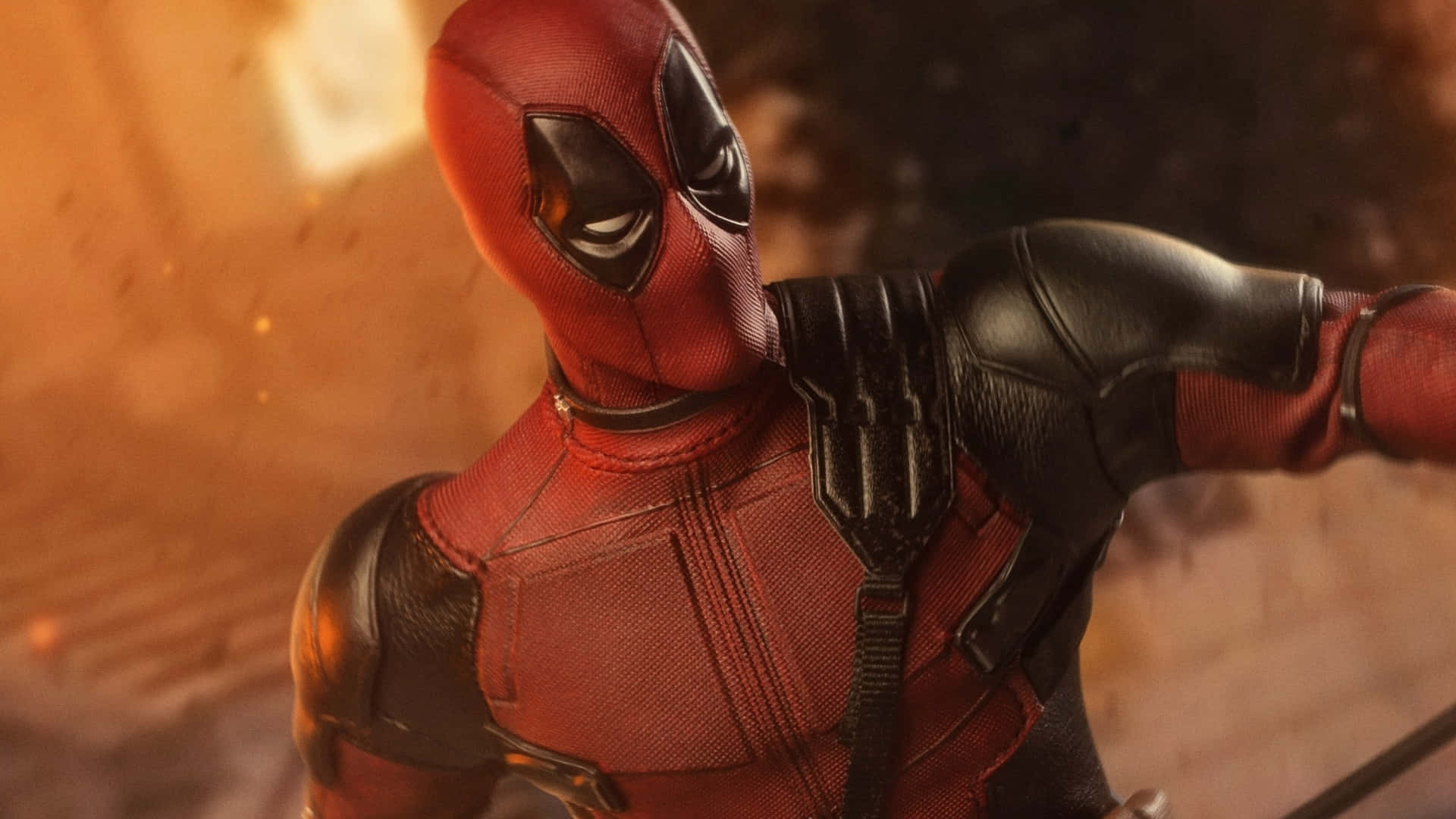 “deadpool Is Ready For Action” Background