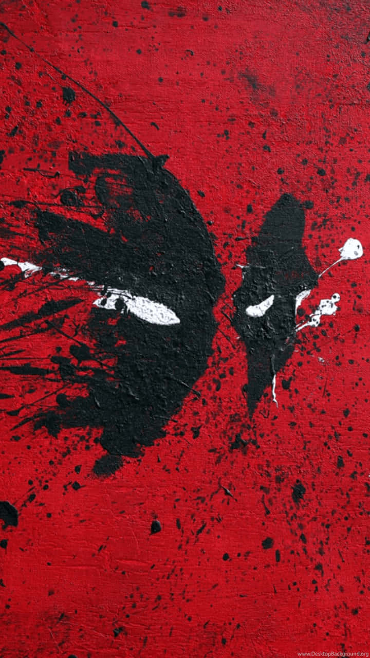Deadpool Is Ready To Bust Out! Ready For Action On Your Iphone. Background