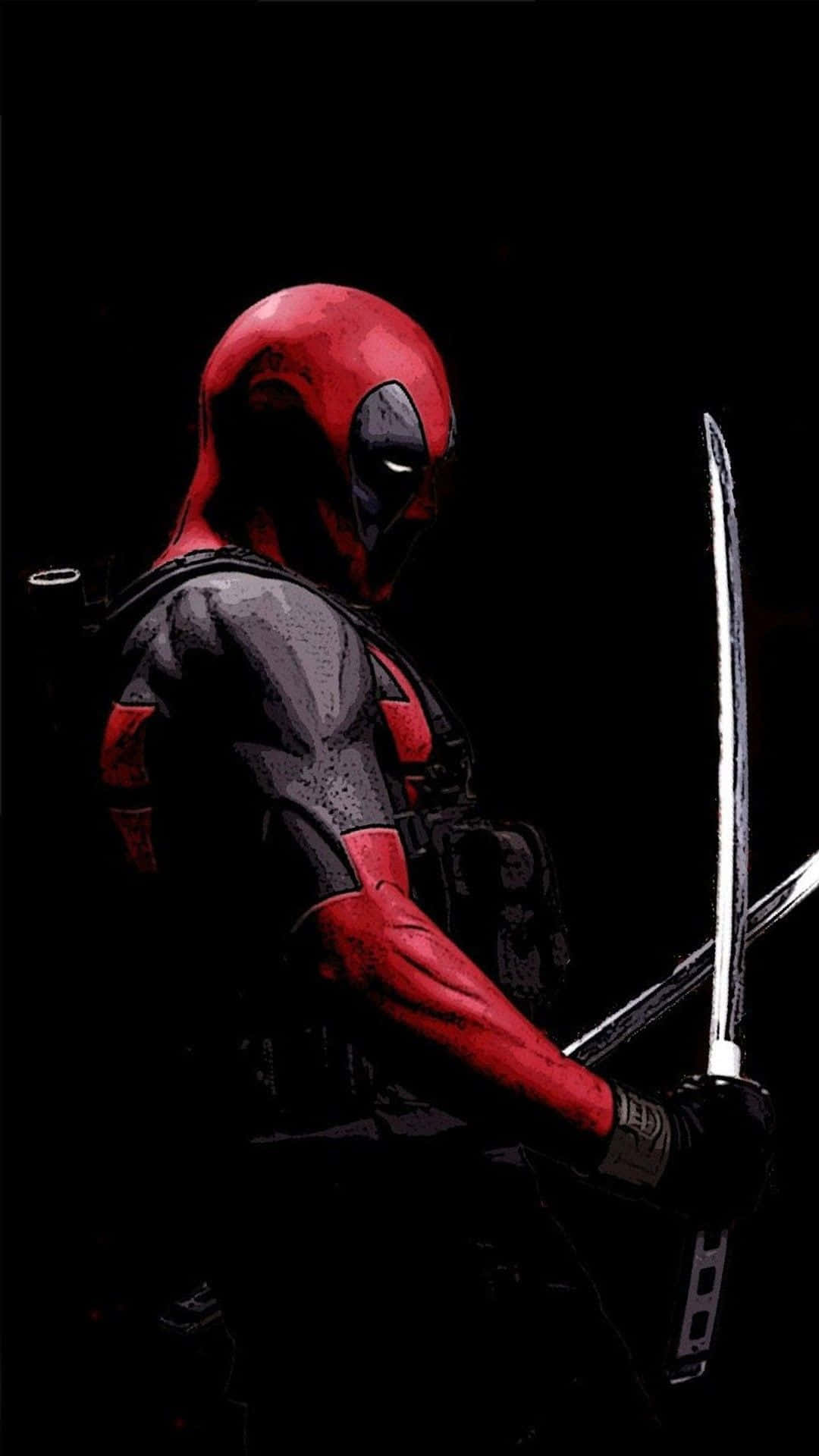 Deadpool Logo 1080 X 1920 Background