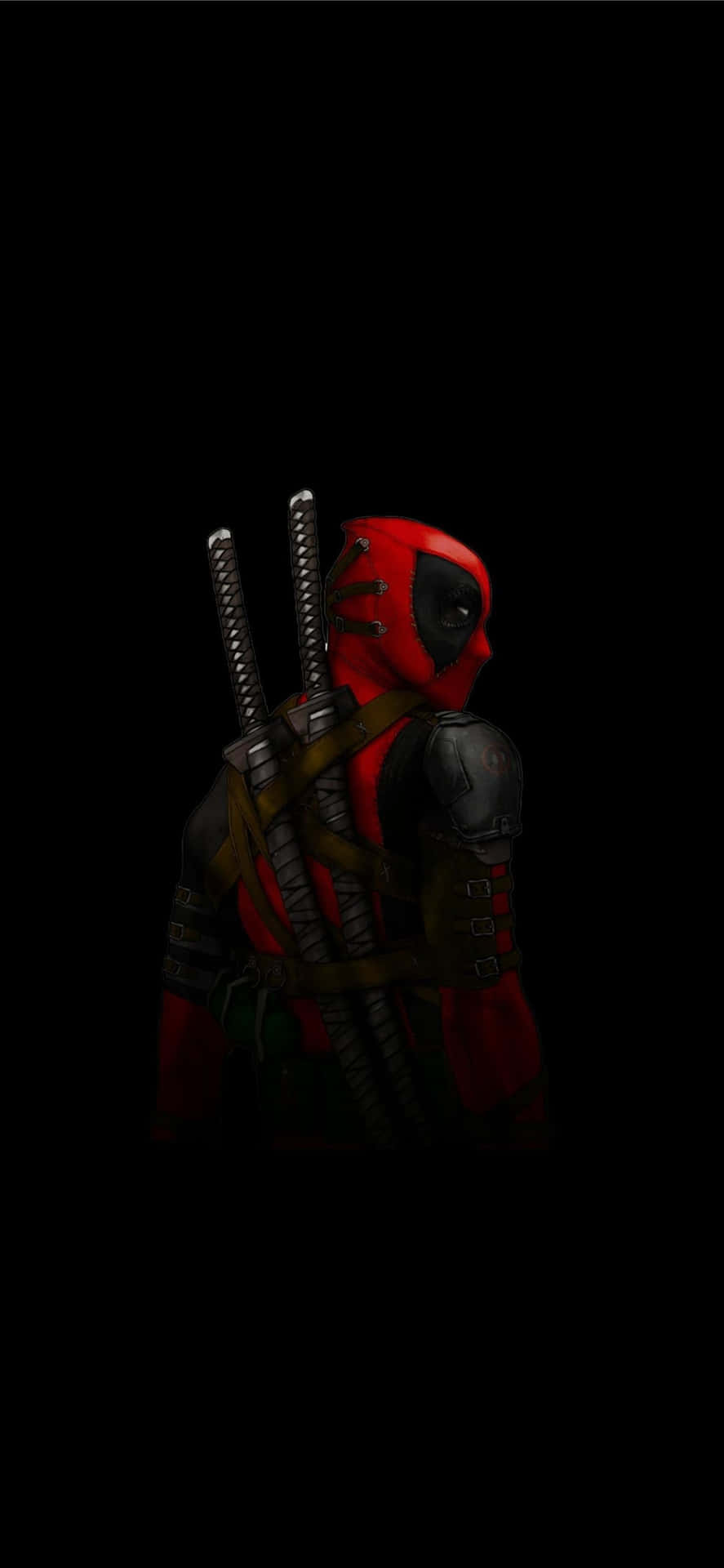 Deadpool Logo 1284 X 2778 Background