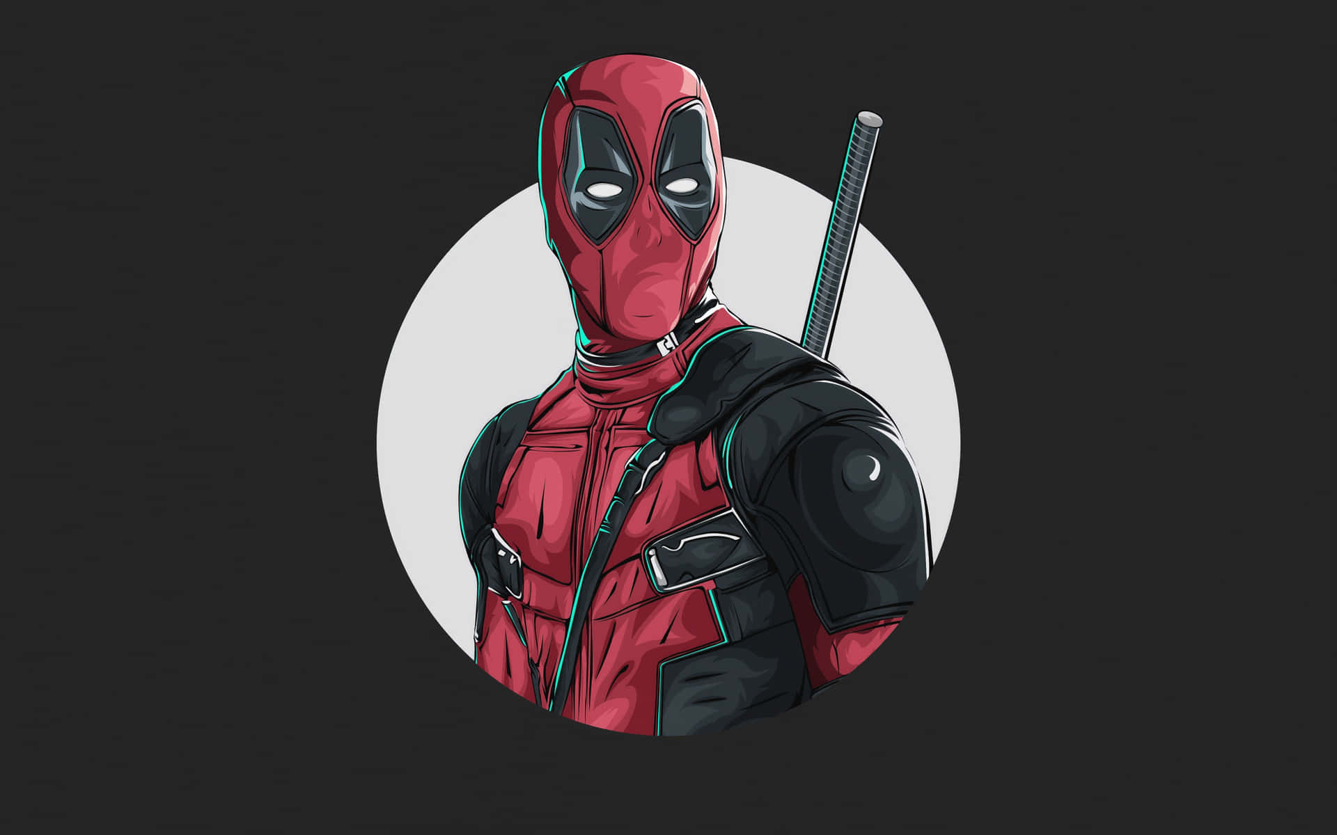 Deadpool Logo Digital Fanart Background