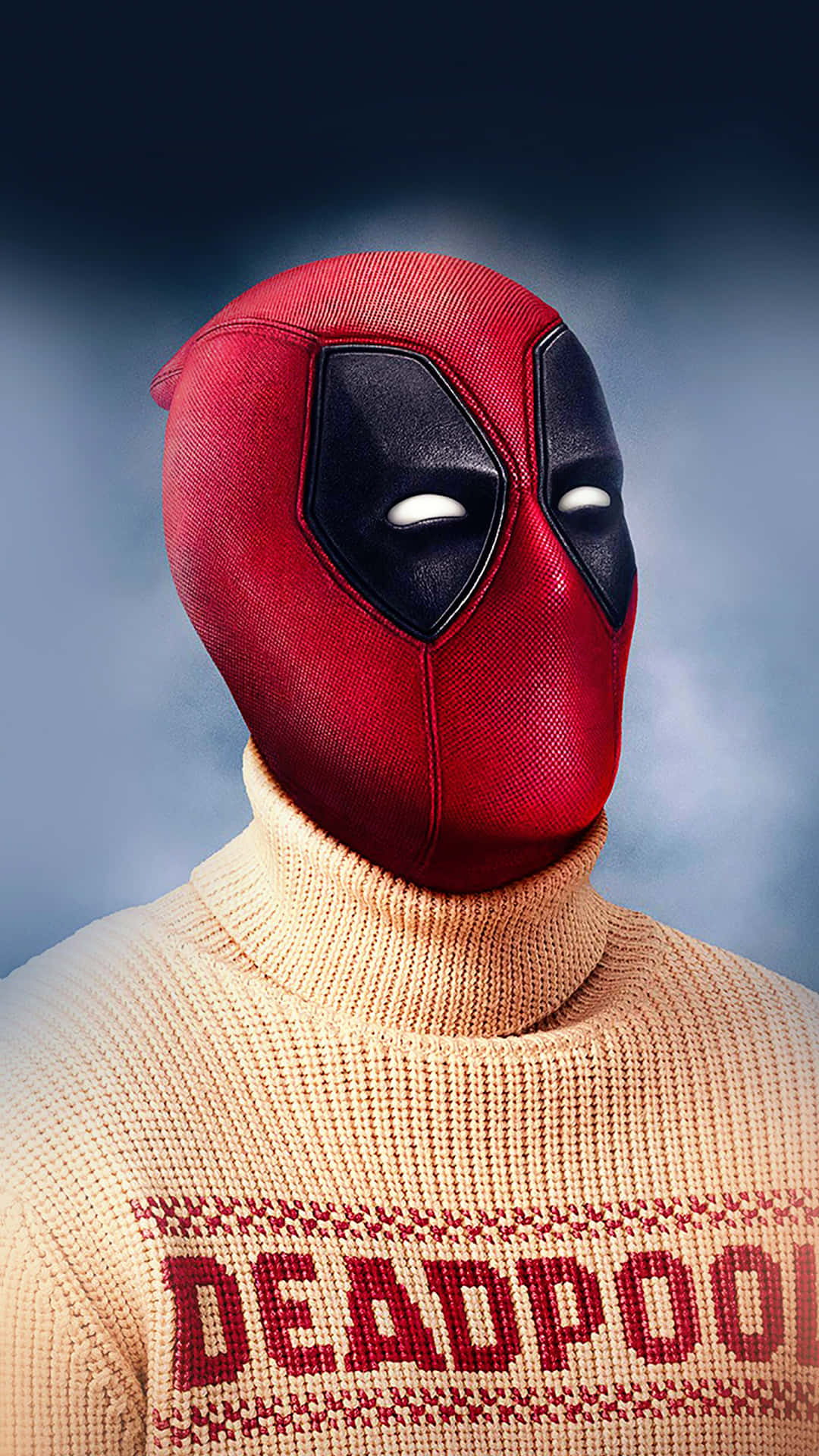 Deadpool Meets Iphone - The Ultimate Device For Superheroes Background