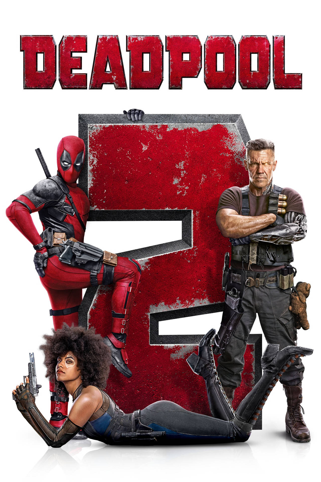 Deadpool Movie 2 Poster With Cable And Domino Background