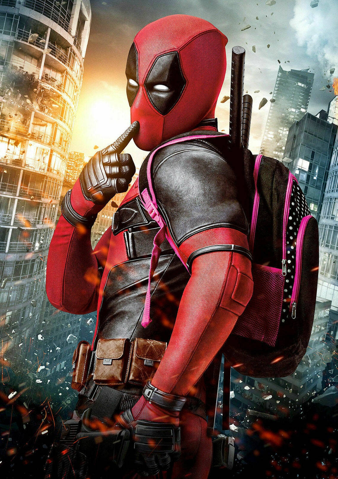 Deadpool Movie Cheeky Poster Background