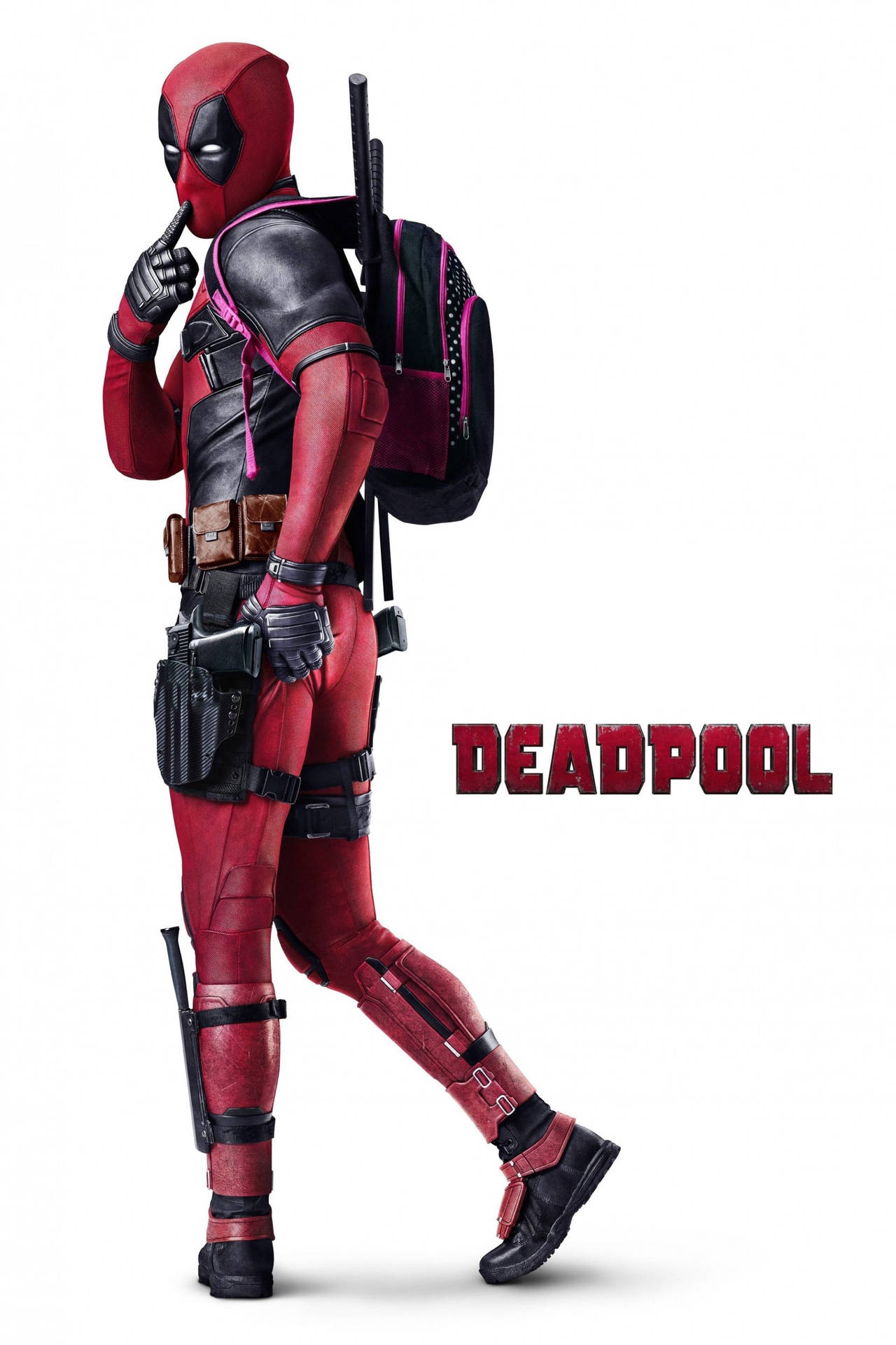 Deadpool Movie Looking Behind Background