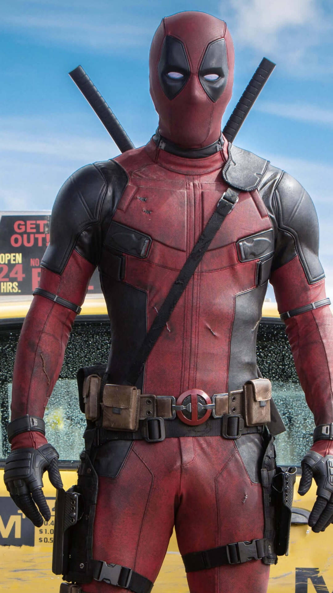 Deadpool Movie Plain Poster Background