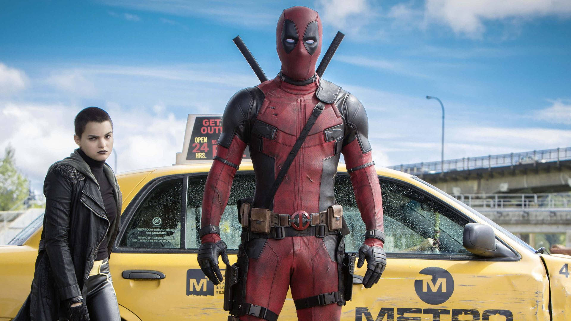 Deadpool Movie With Negasonic Background