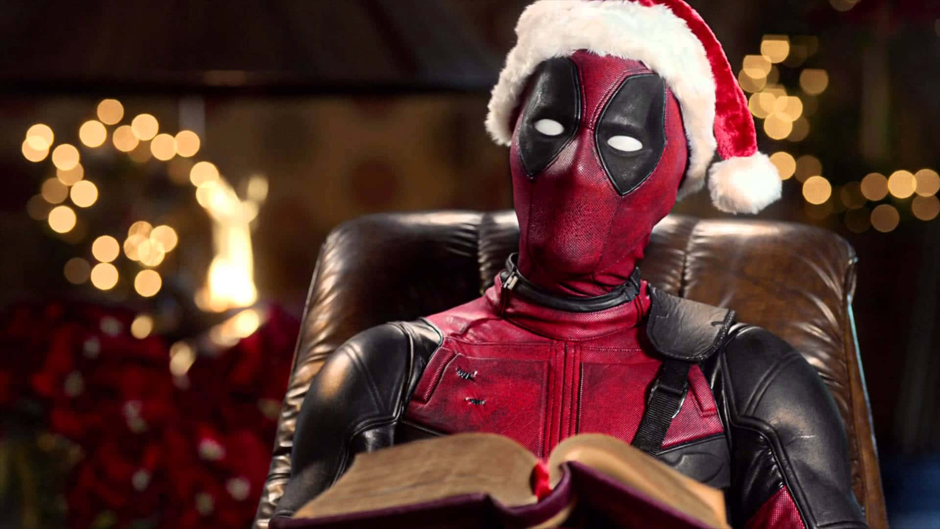 Deadpool Santa Hat And Santa Hat Background