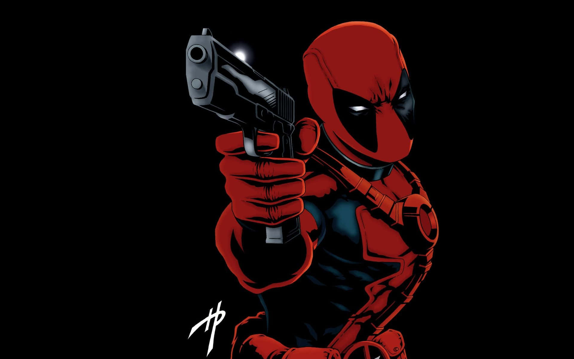 Deadpool Takes His Black Suit To New Heights Background