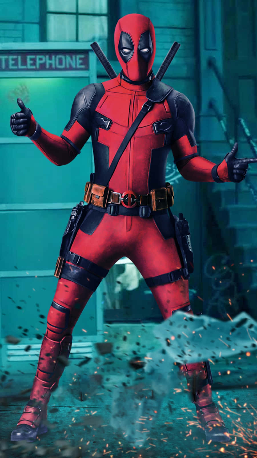 Deadpool Takes On Iphone Domination Background