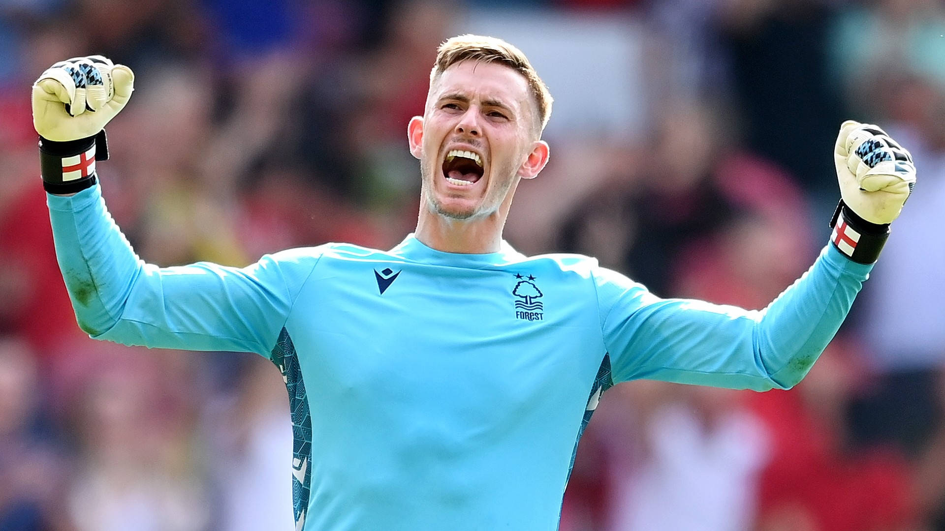 Dean Henderson Cheering Loudly Background