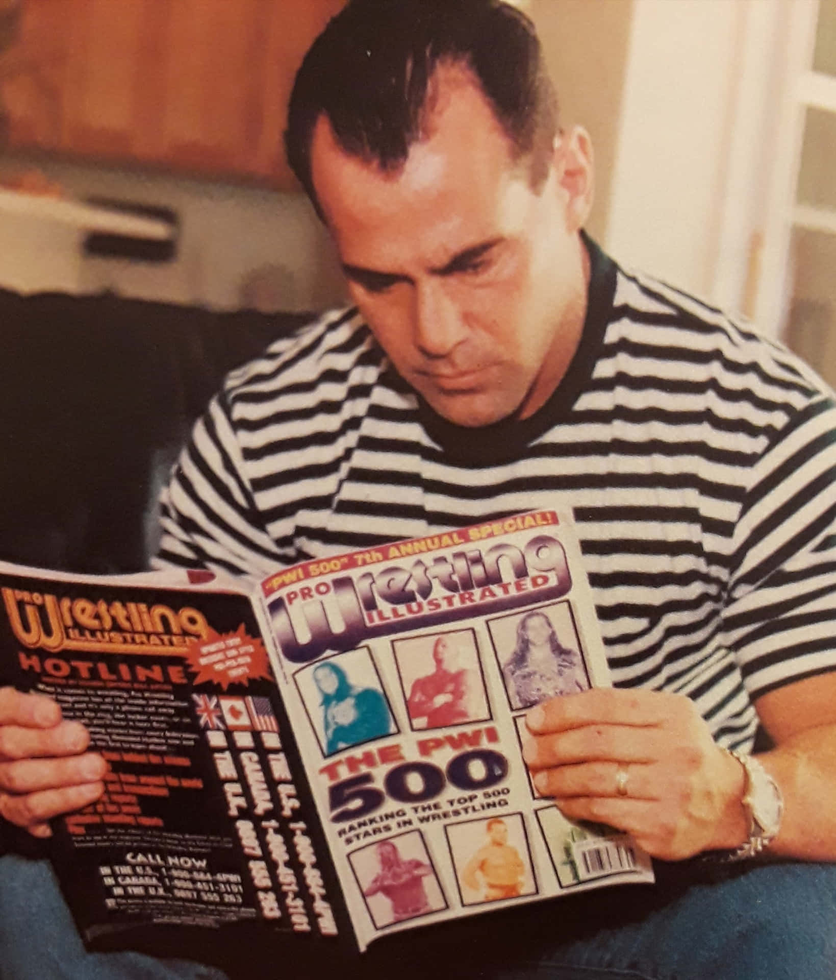 Dean Malenko Reading Wrestling Magazine Background